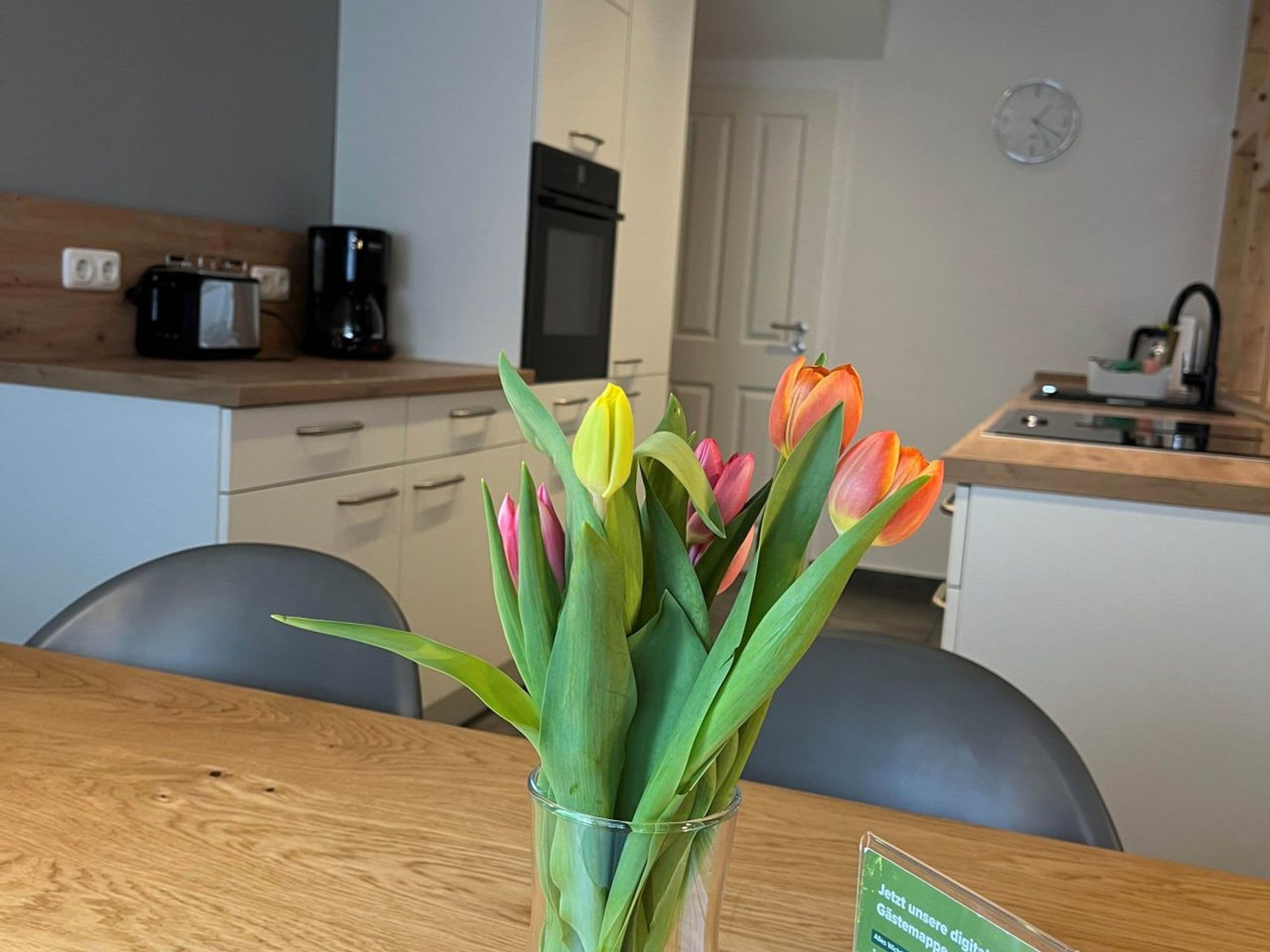 Küche in der Ferienwohnung Fuchsbau auf dem Ferienhof Stegen in Wietzendorf