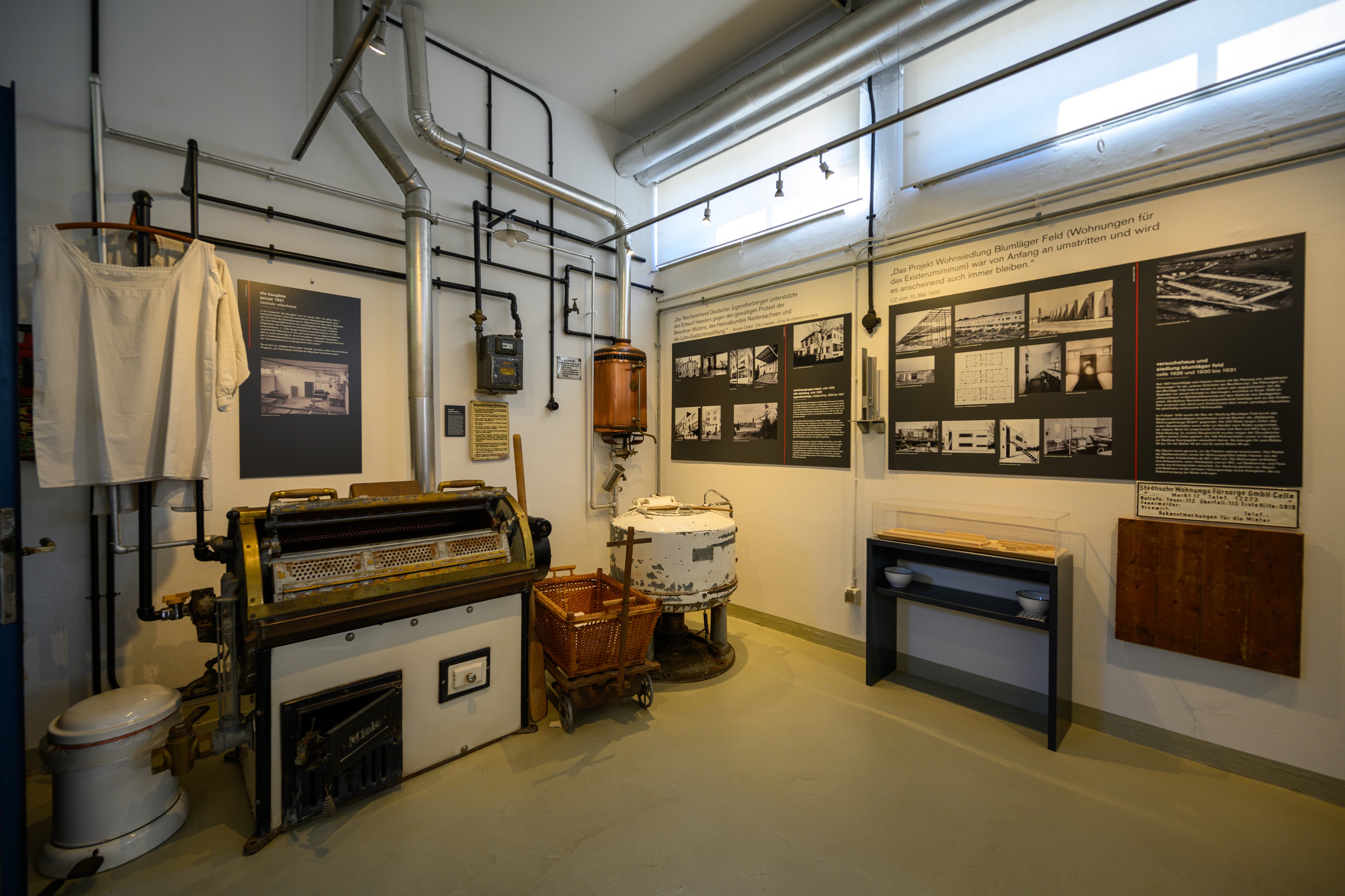 Ausstellungsraum im Otto Haesler Museum Celle