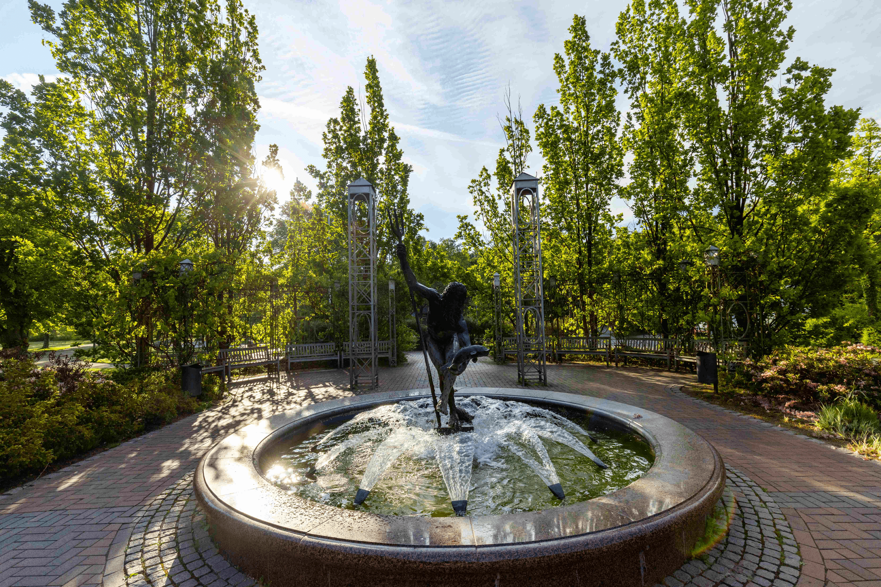 Neptunbrunnen im Kurpark Bad Bevensen