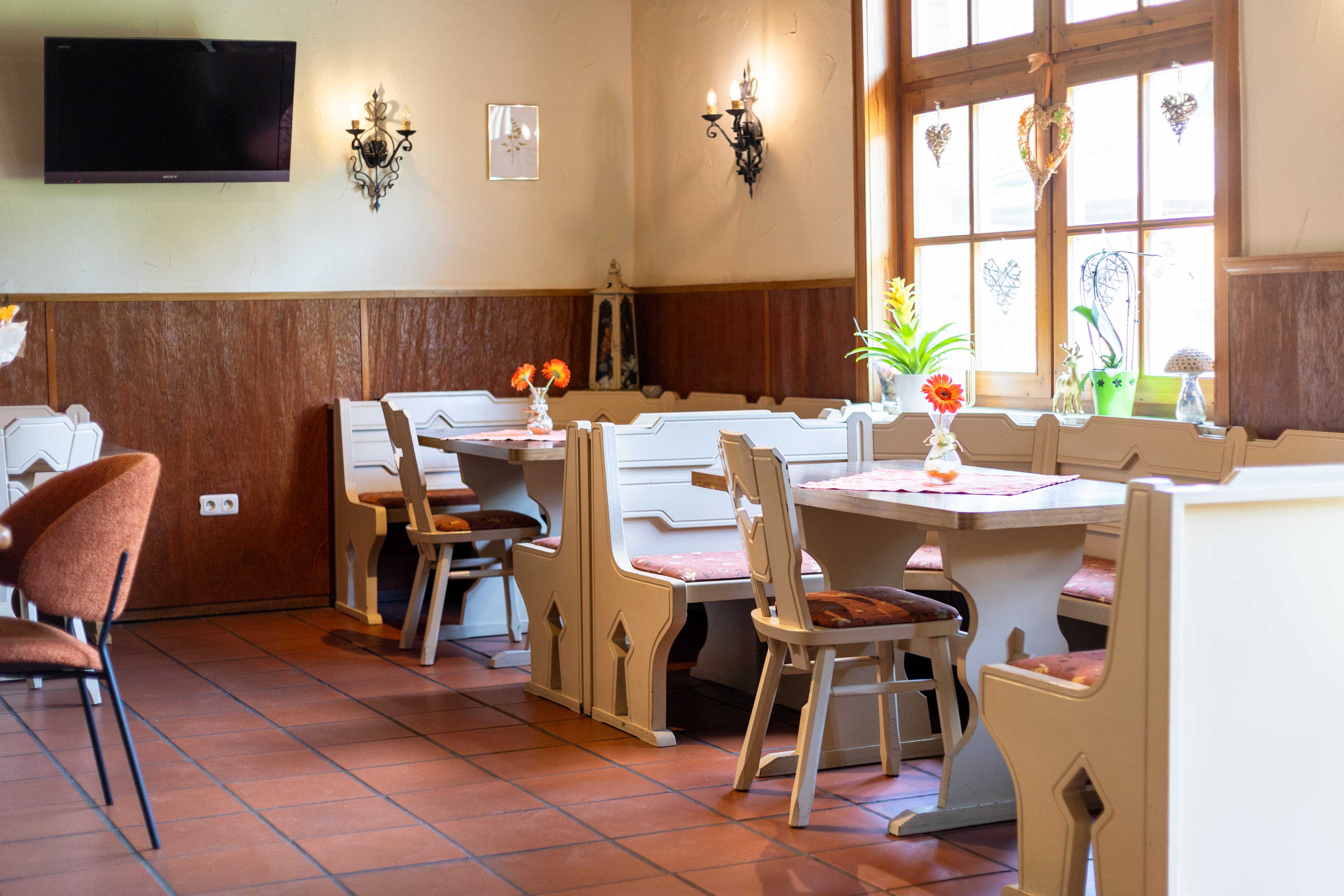 Speisezimmer im Hof Ehlers bei Bergen