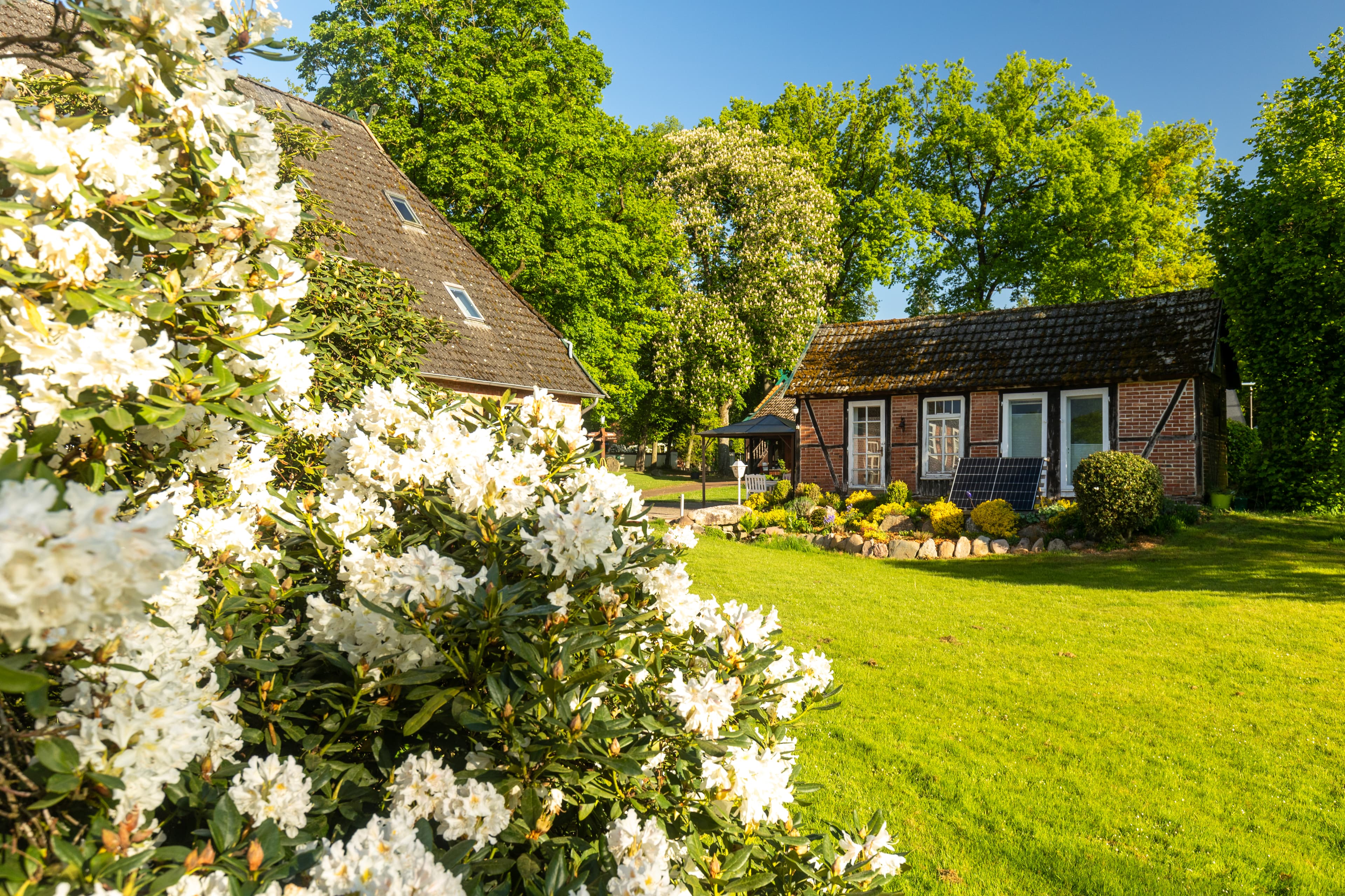 Garten des Hof Ehlers bei Bergen