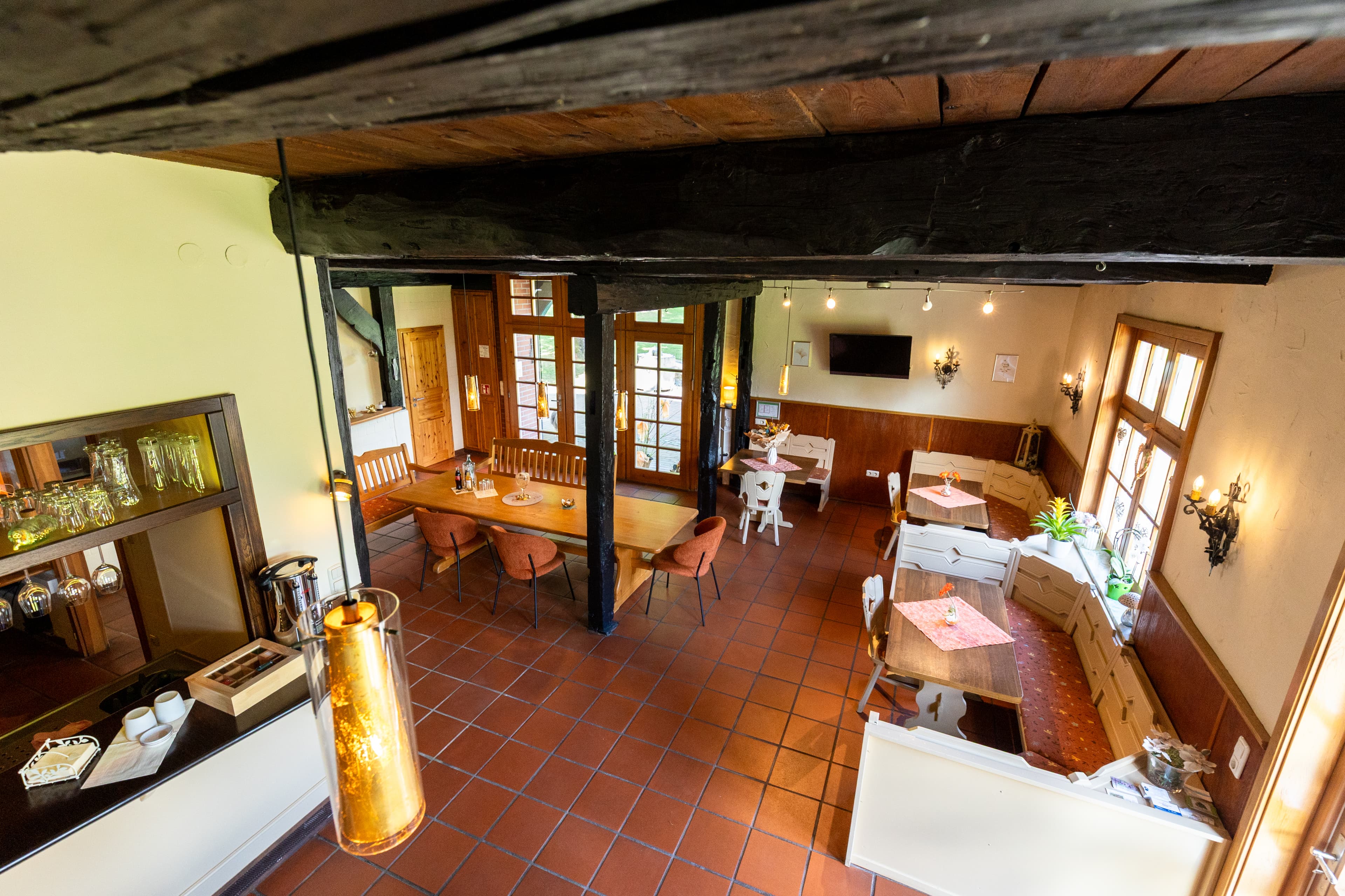 Speisezimmer im Hof Ehlers bei Bergen