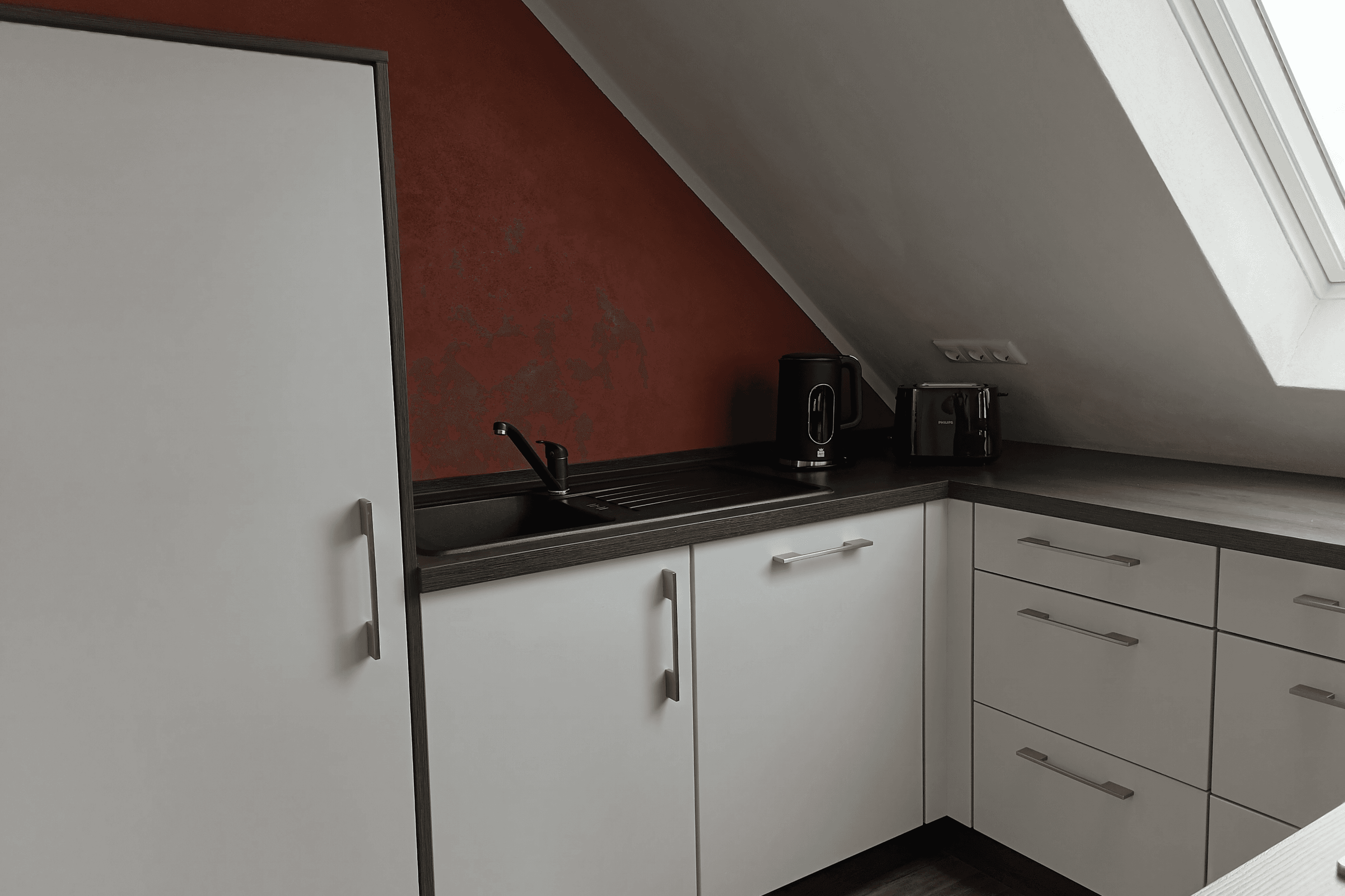 Küche in der Ferienwohnung Allerblick in Celle