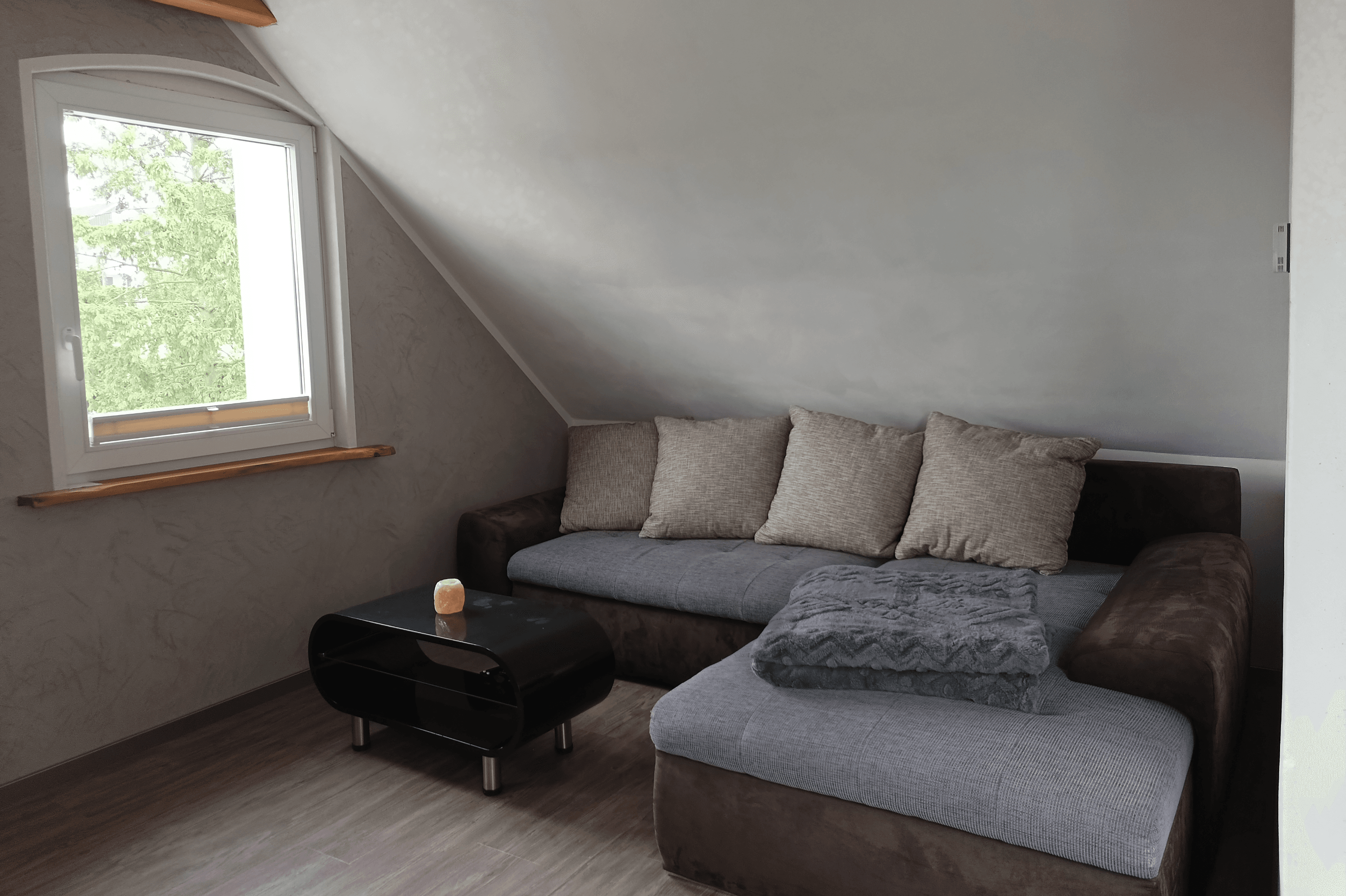 Wohnzimmer in der Ferienwohnung Allerblick in Celle