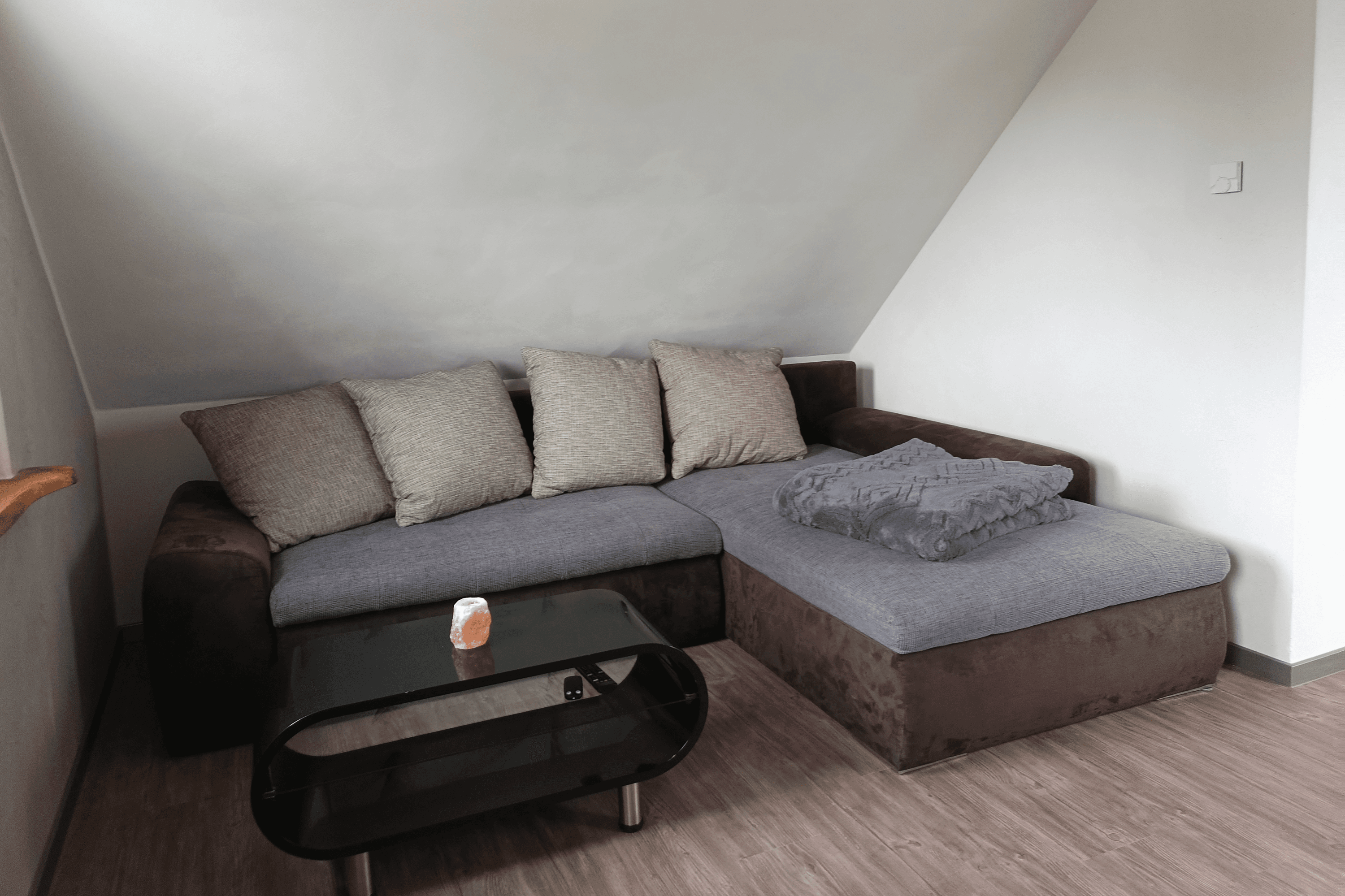 Wohnzimmer in der Ferienwohnung Allerblick in Celle