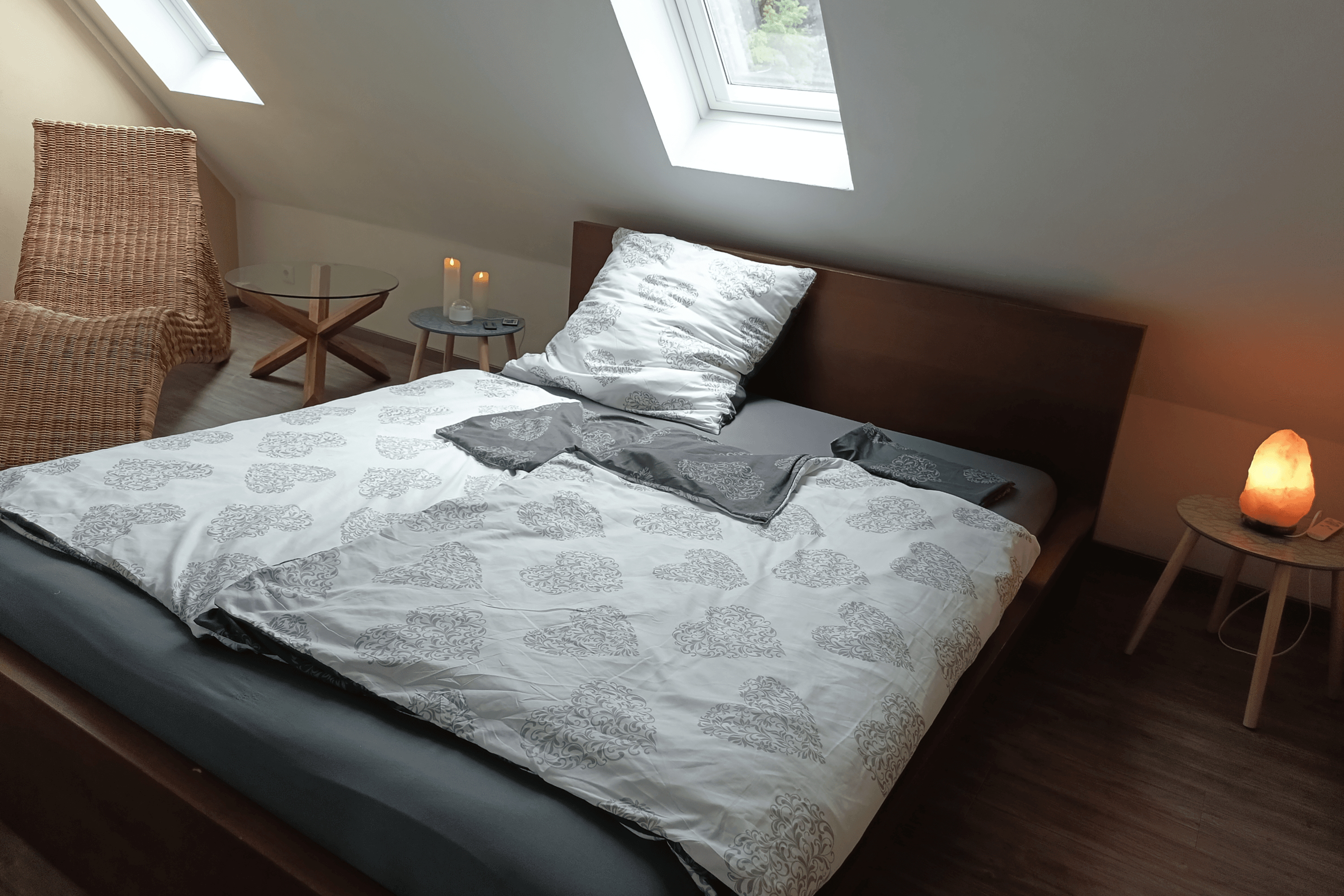 Schlafzimmer in der Ferienwohnung Allerblick in Celle