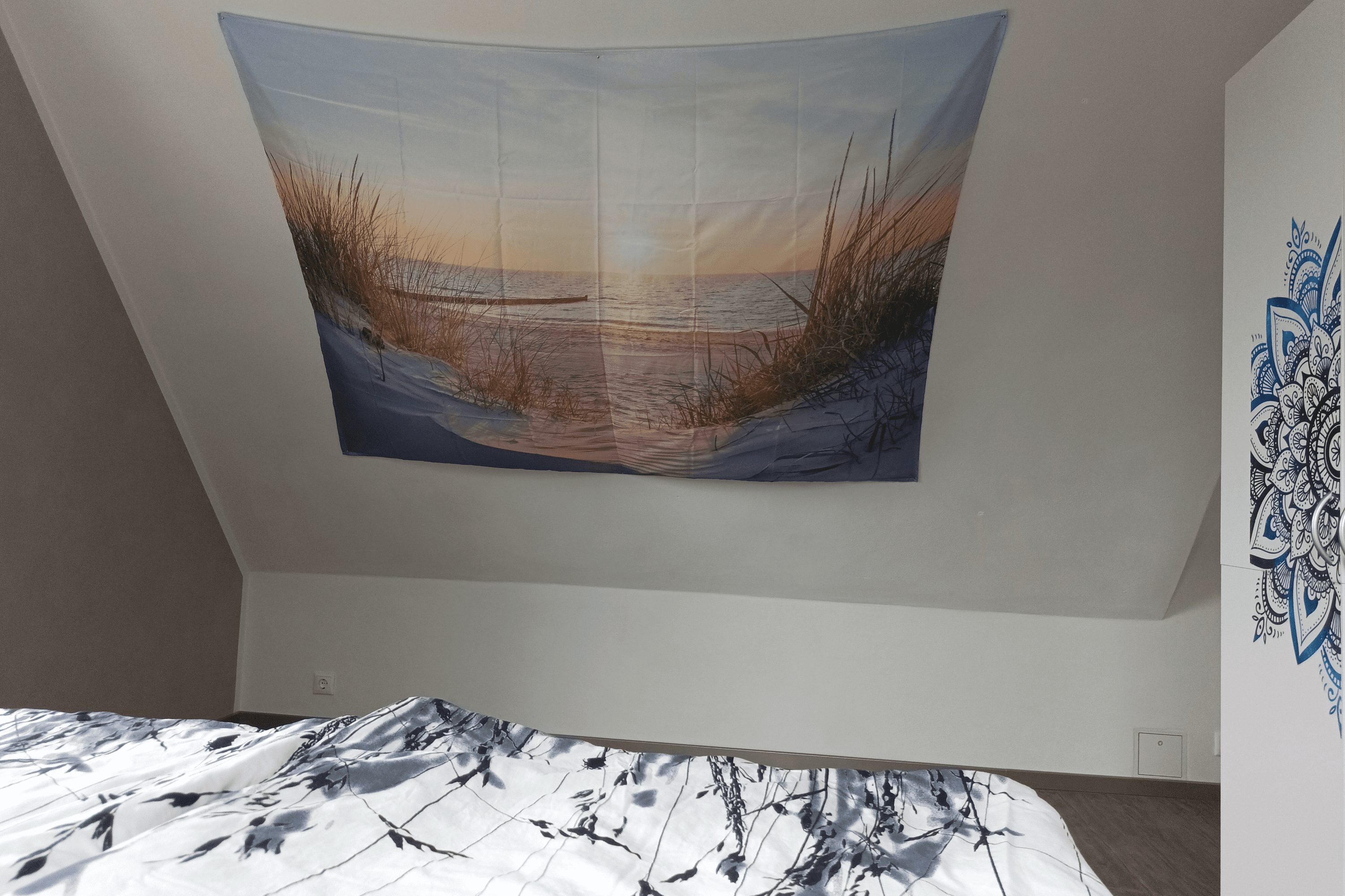 Schlafzimmer in der Ferienwohnung Allerblick in Celle