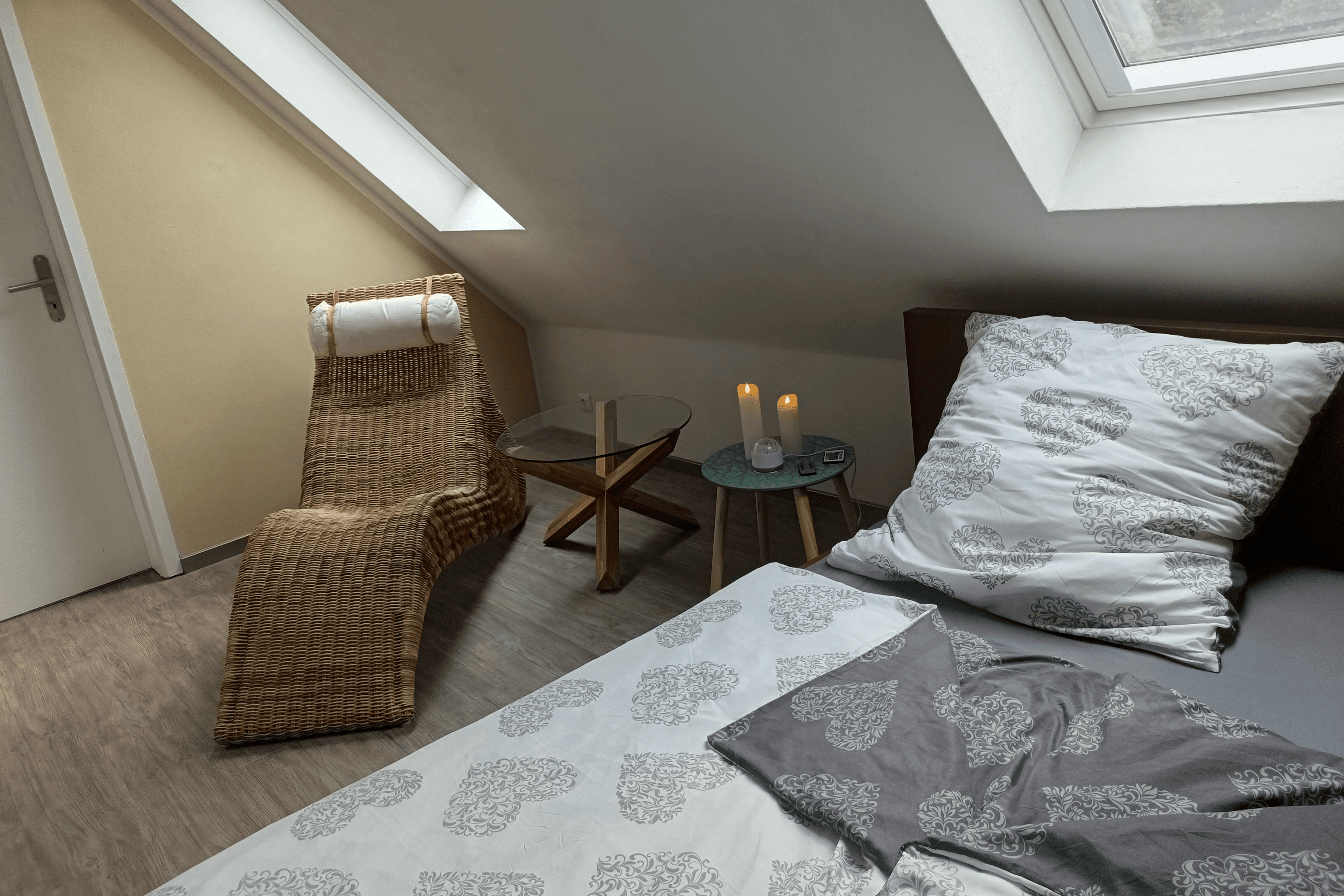 Schlafzimmer in der Ferienwohnung Allerblick in Celle