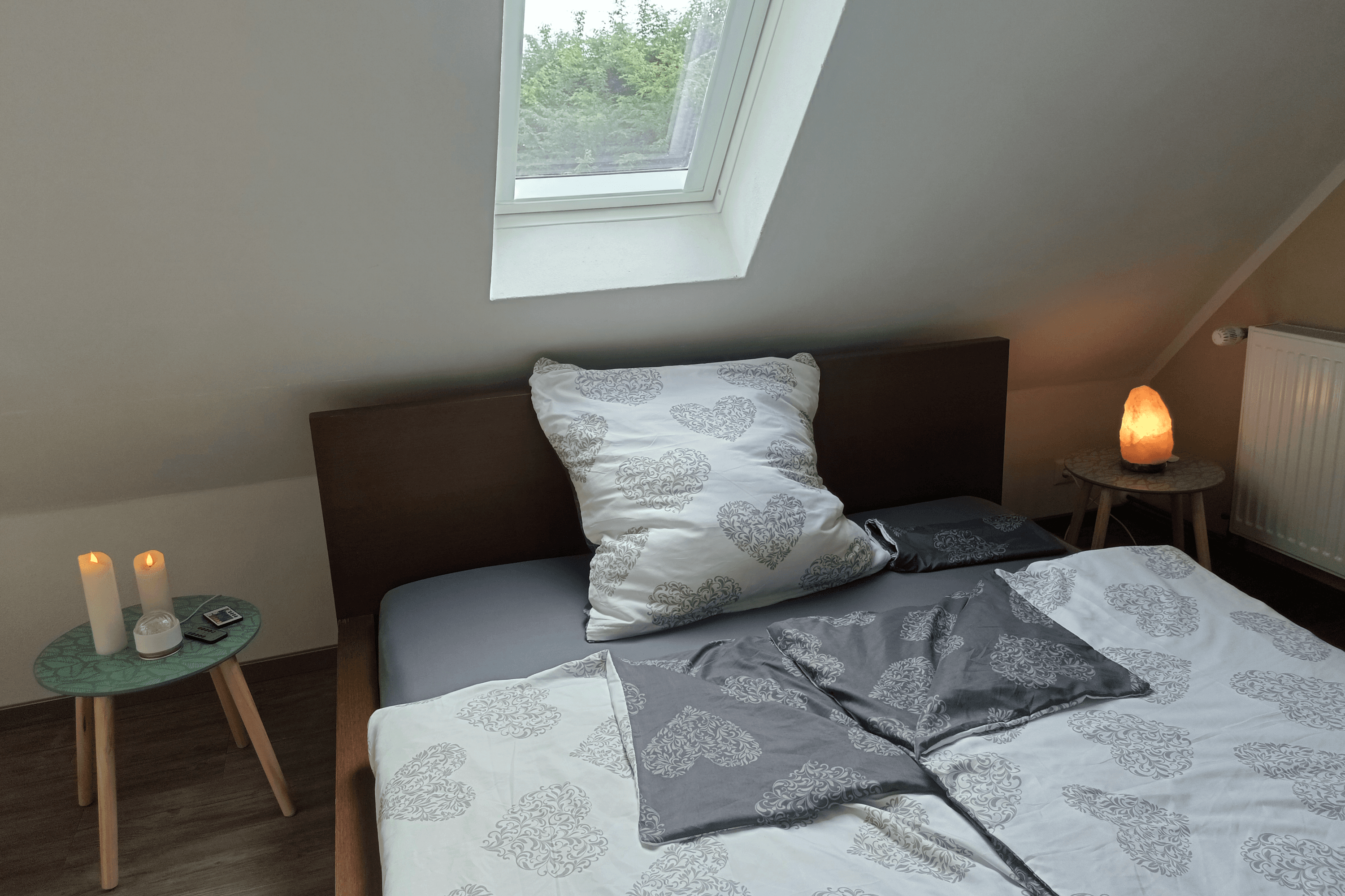 Schlafzimmer in der Ferienwohnung Allerblick in Celle