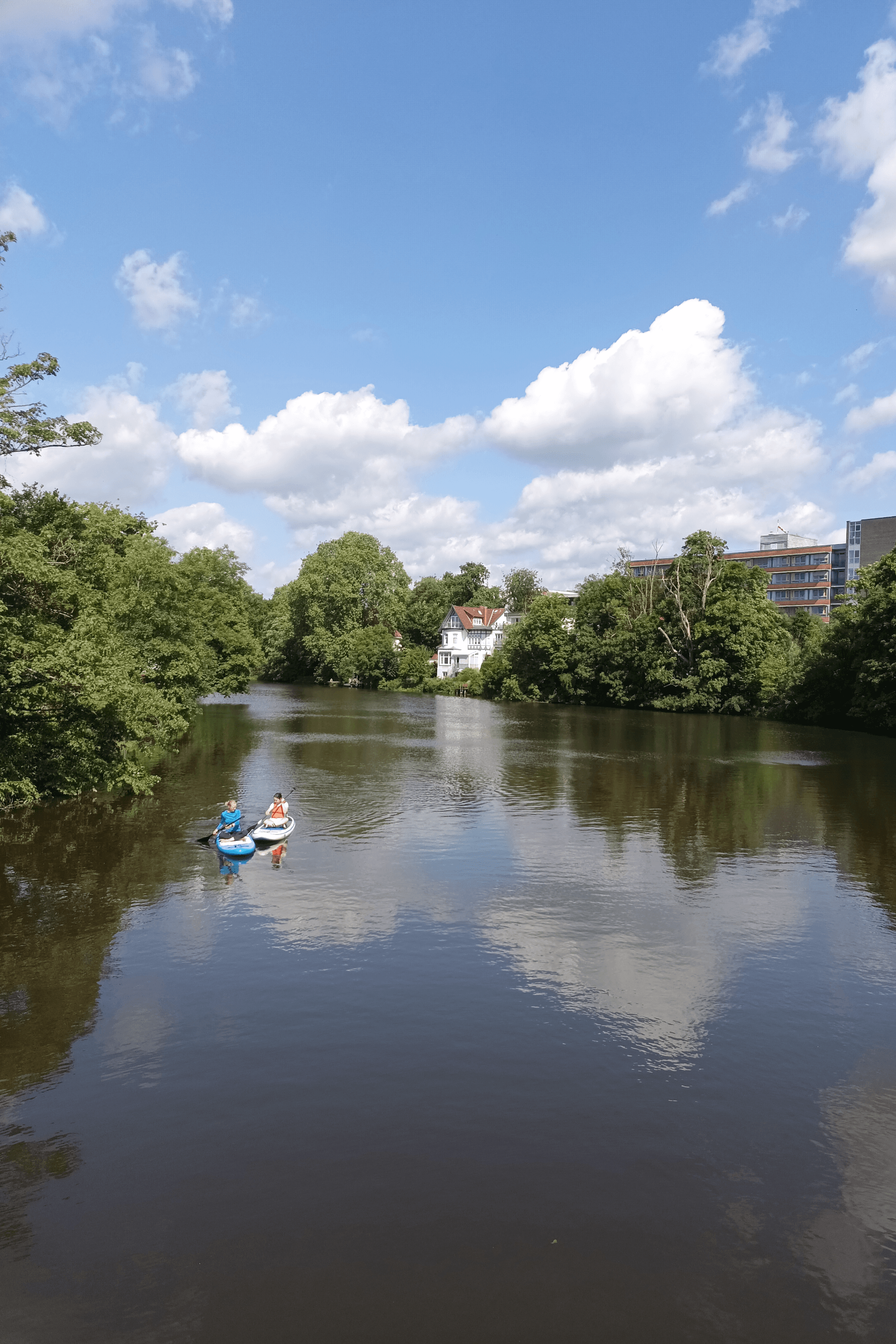 Paddeln an der Ferienwohnung Allerblick in Celle
