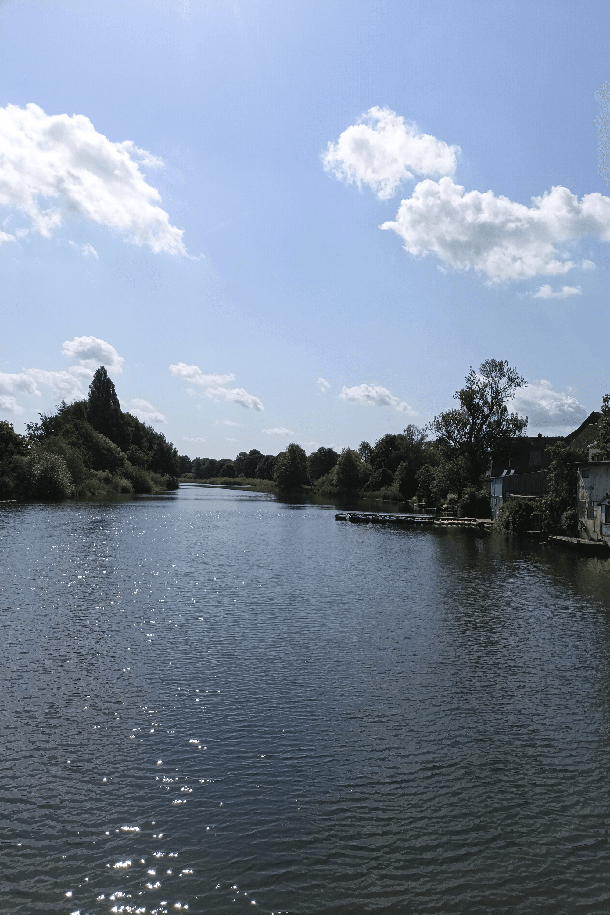 Paddeln an der Ferienwohnung Allerblick in Celle
