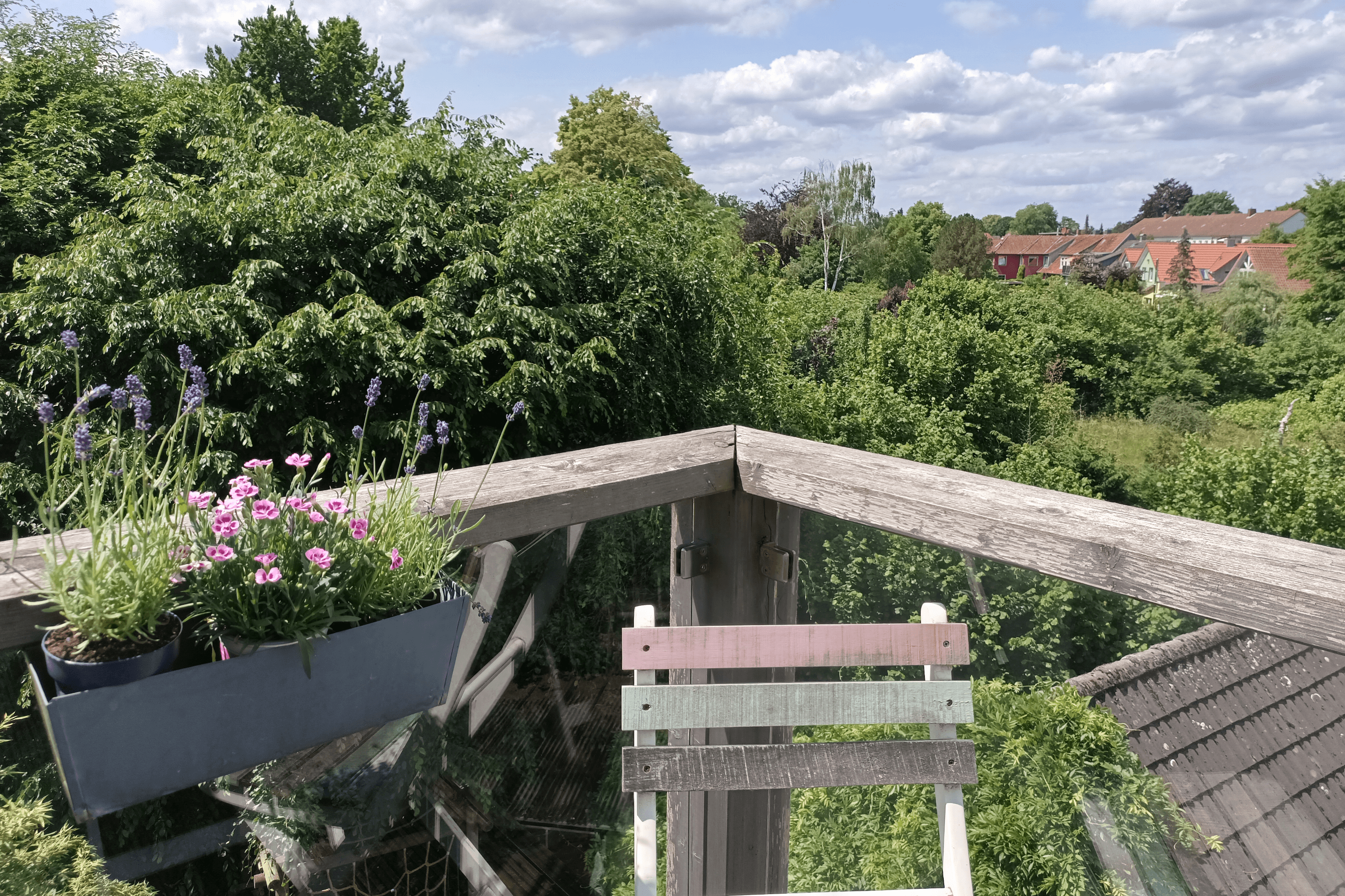 Balkon der Ferienwohnung Allerblick in Celle