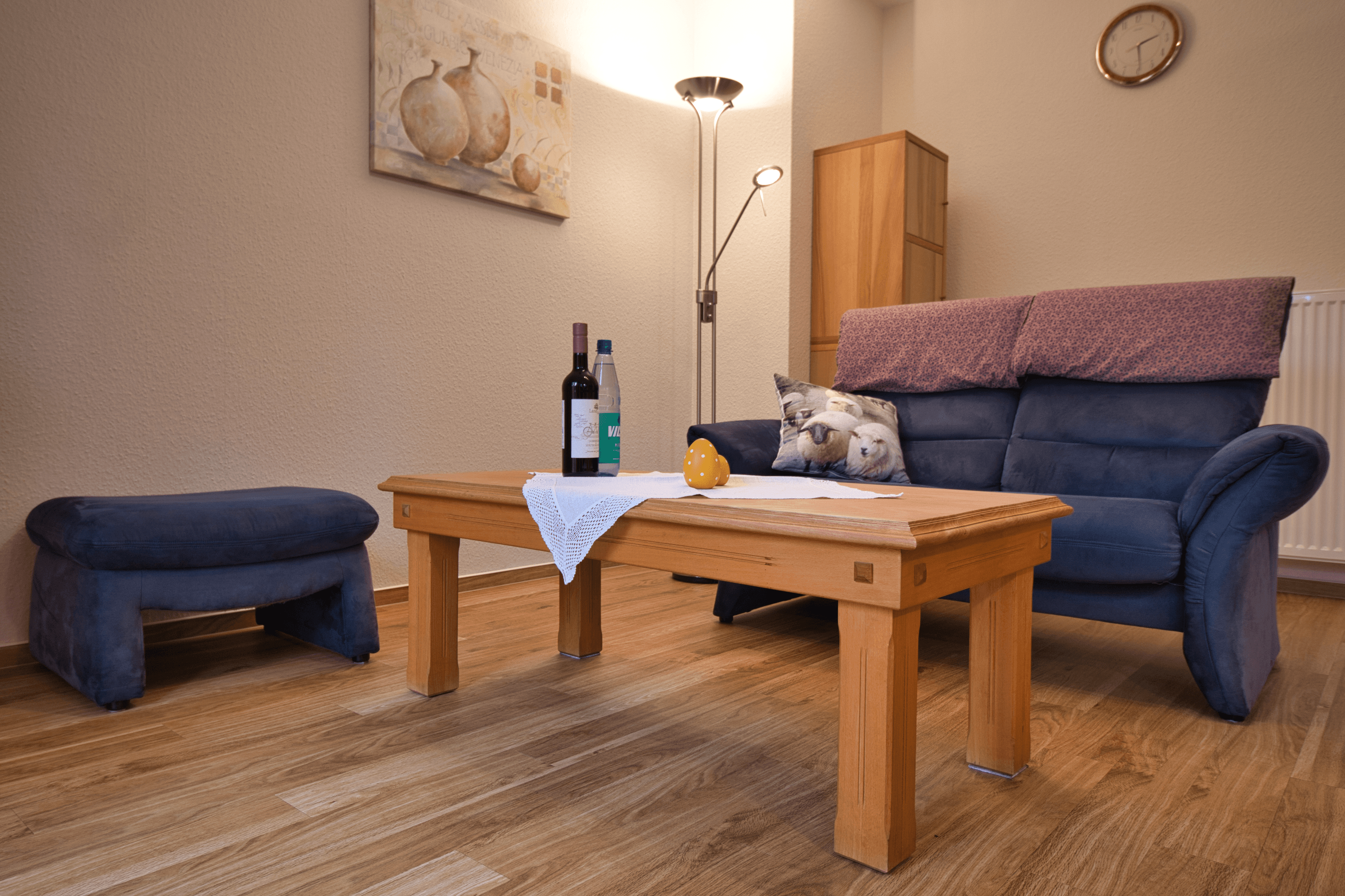 Wohnzimmer in der Ferienwohnung Adelheid Winkelmann in Hermannsburg