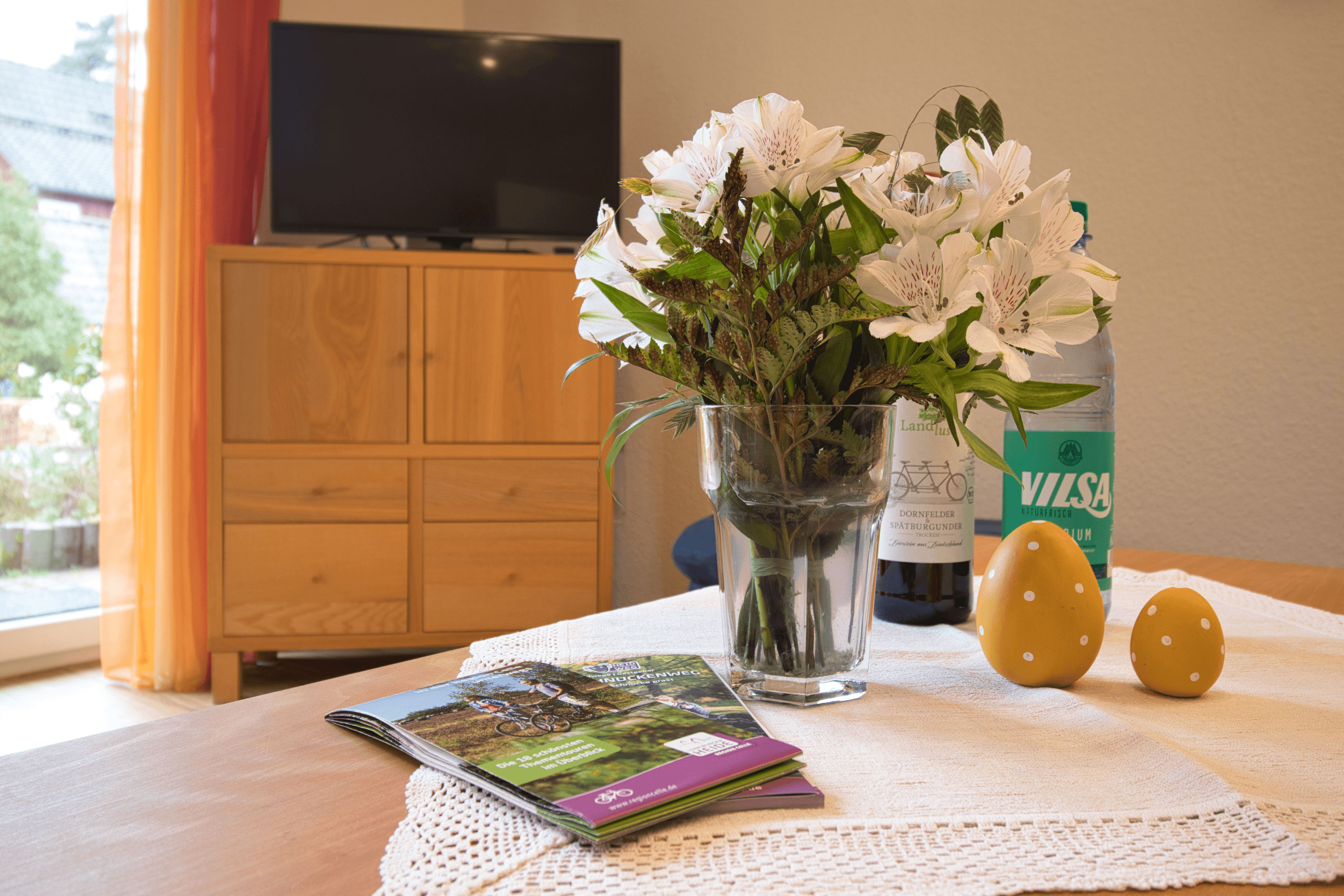 Wohnzimmer in der Ferienwohnung Adelheid Winkelmann in Hermannsburg