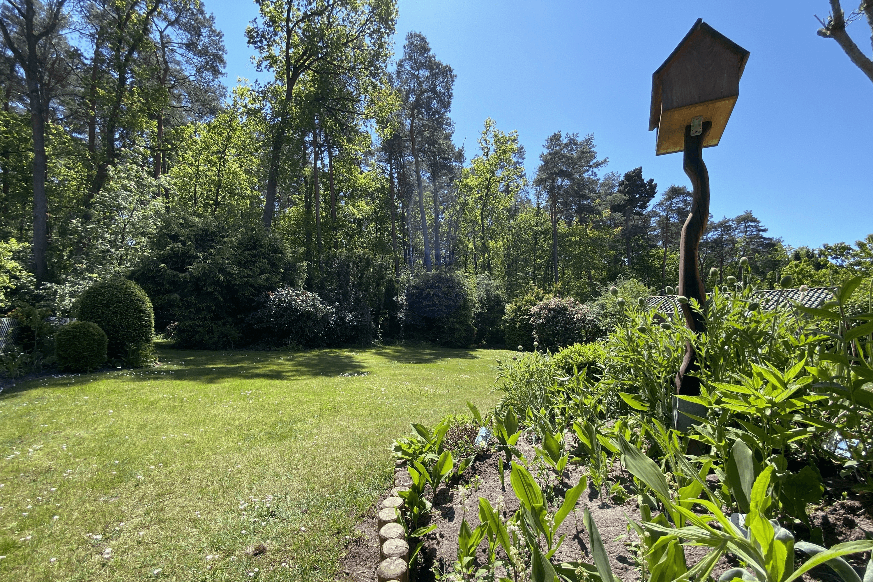 Garten der Ferienwohnung Heide-Tukkul in Hermannsburg
