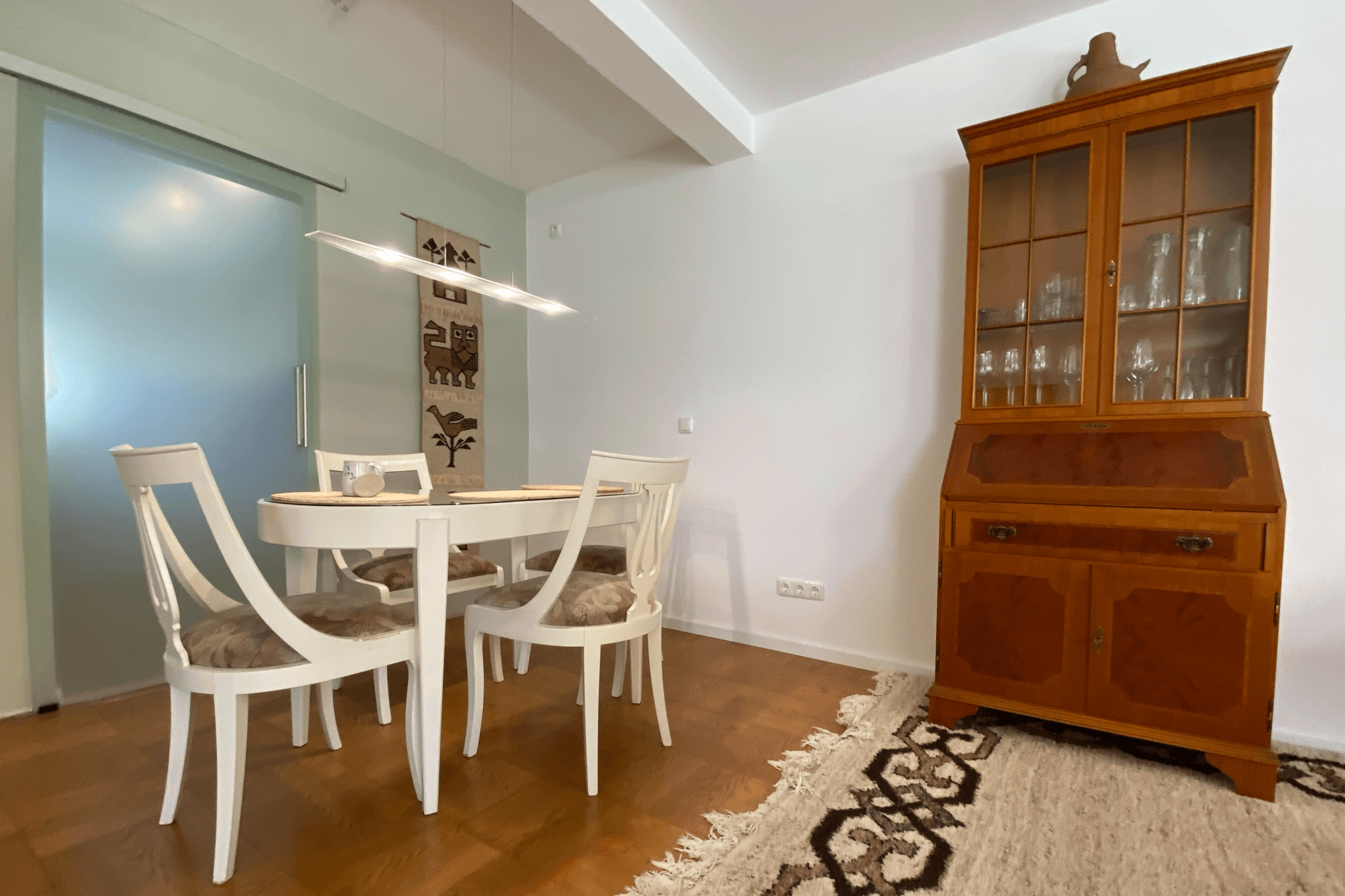 Esszimmer in der Ferienwohnung Heide-Tukkul in Hermannsburg