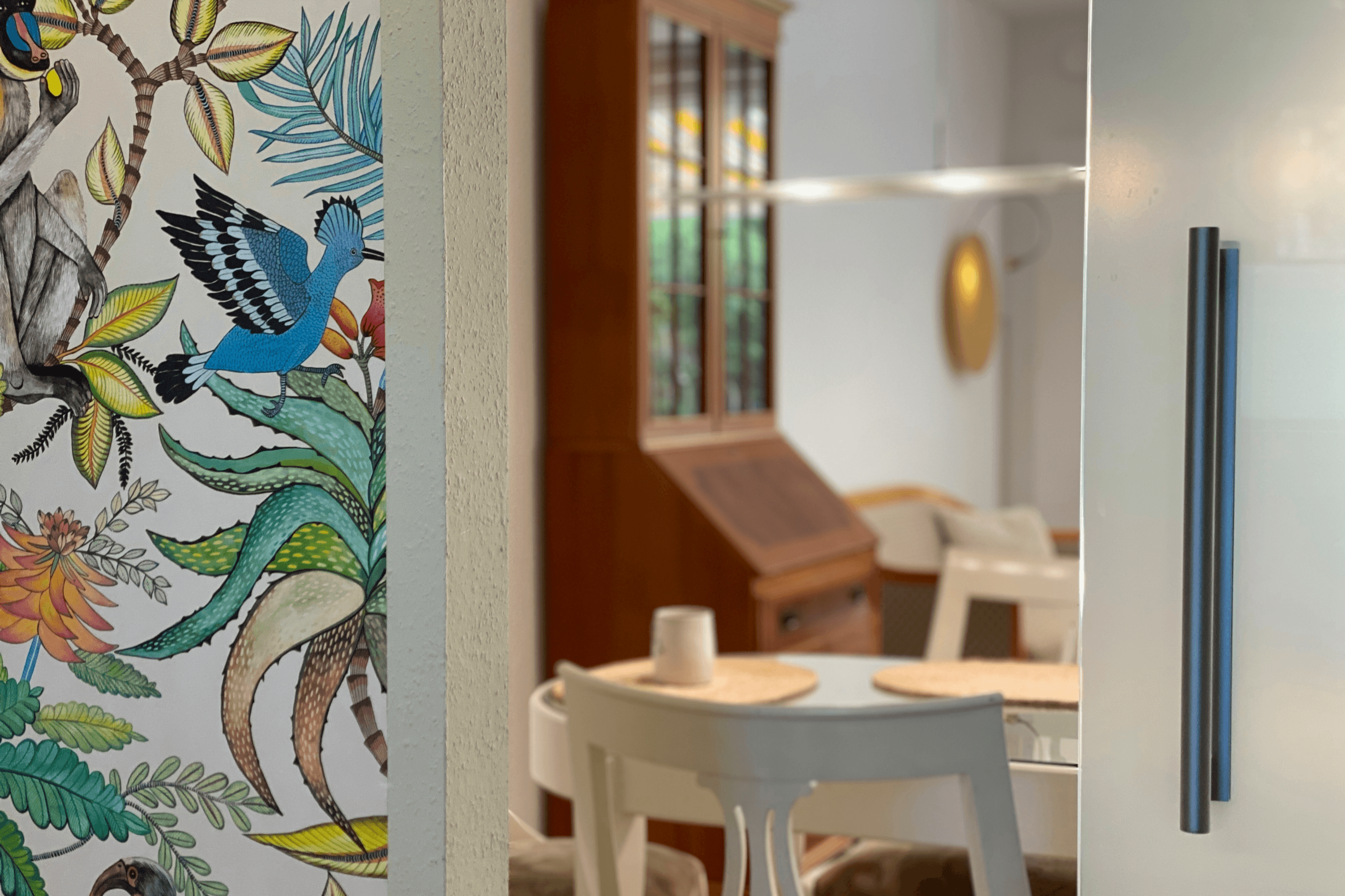 Esszimmer in der Ferienwohnung Heide-Tukkul in Hermannsburg