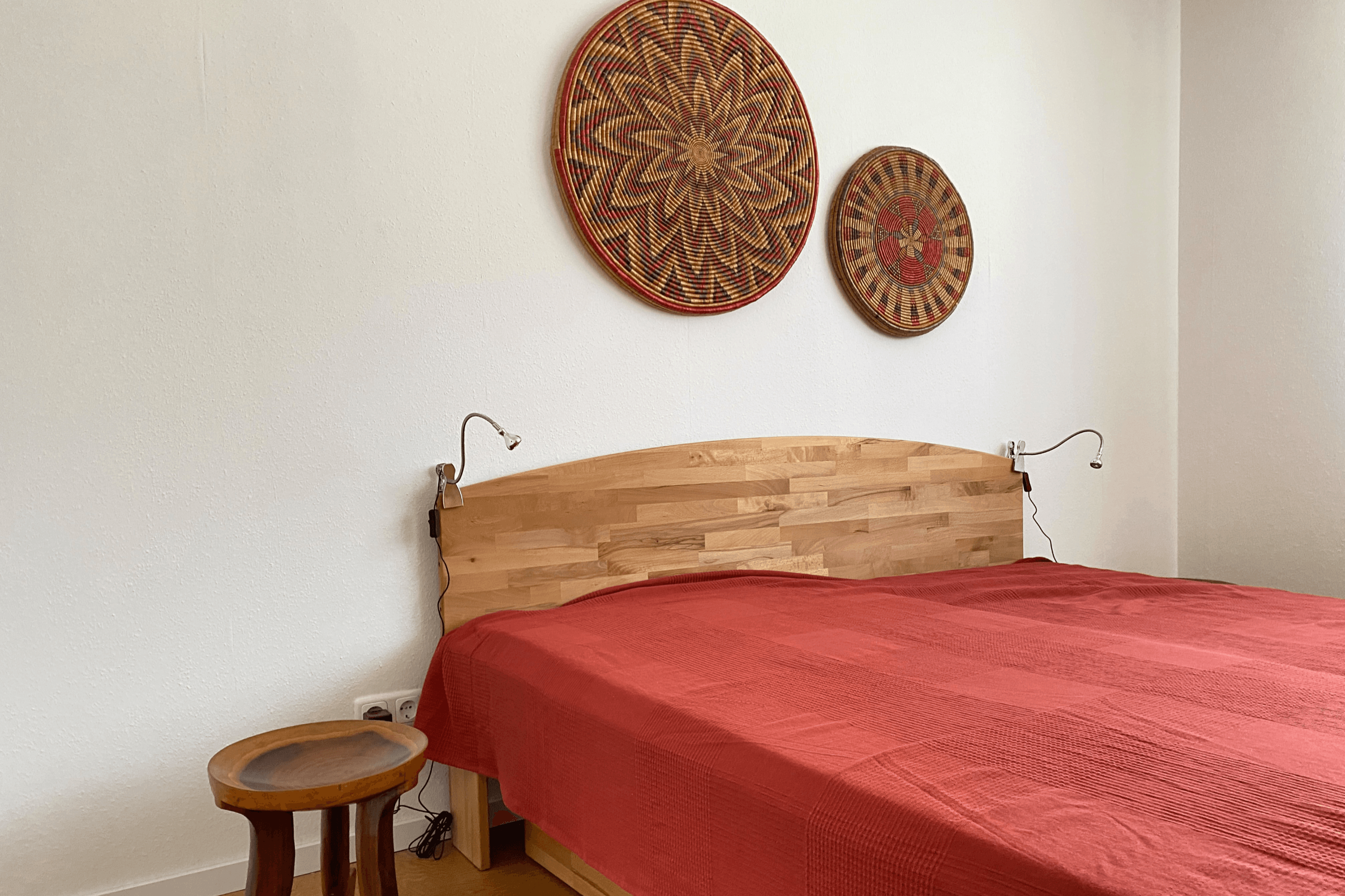 Schlafzimmer in der Ferienwohnung Heide-Tukkul in Hermannsburg