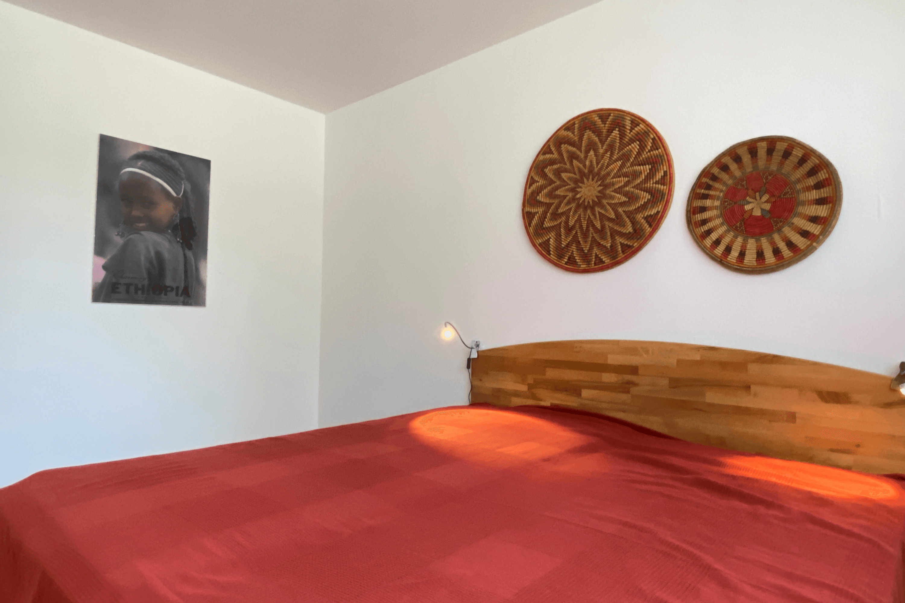 Schlafzimmer in der Ferienwohnung Heide-Tukkul in Hermannsburg