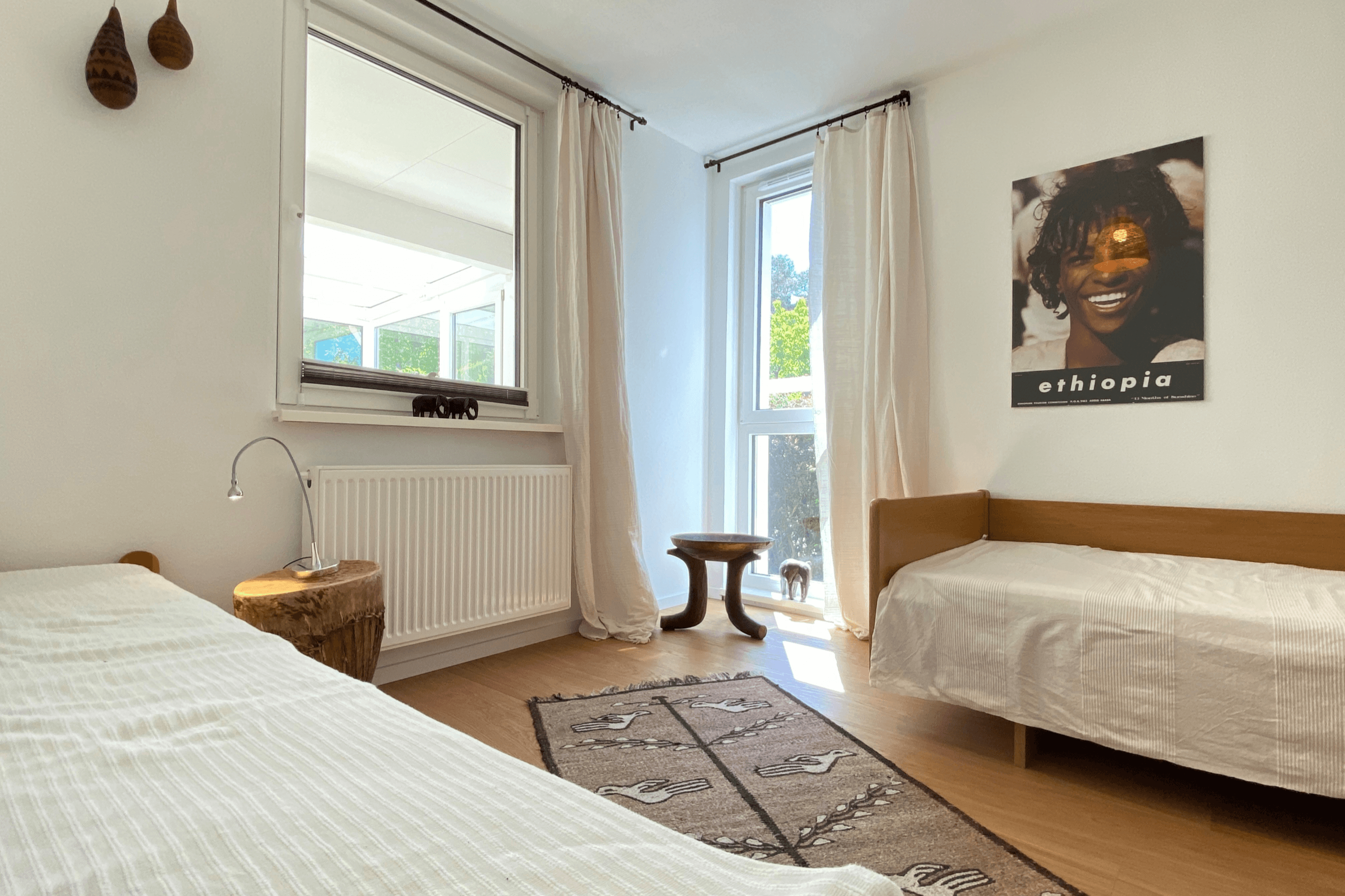 Zweibettzimmer in der Ferienwohnung Heide-Tukkul in Hermannsburg