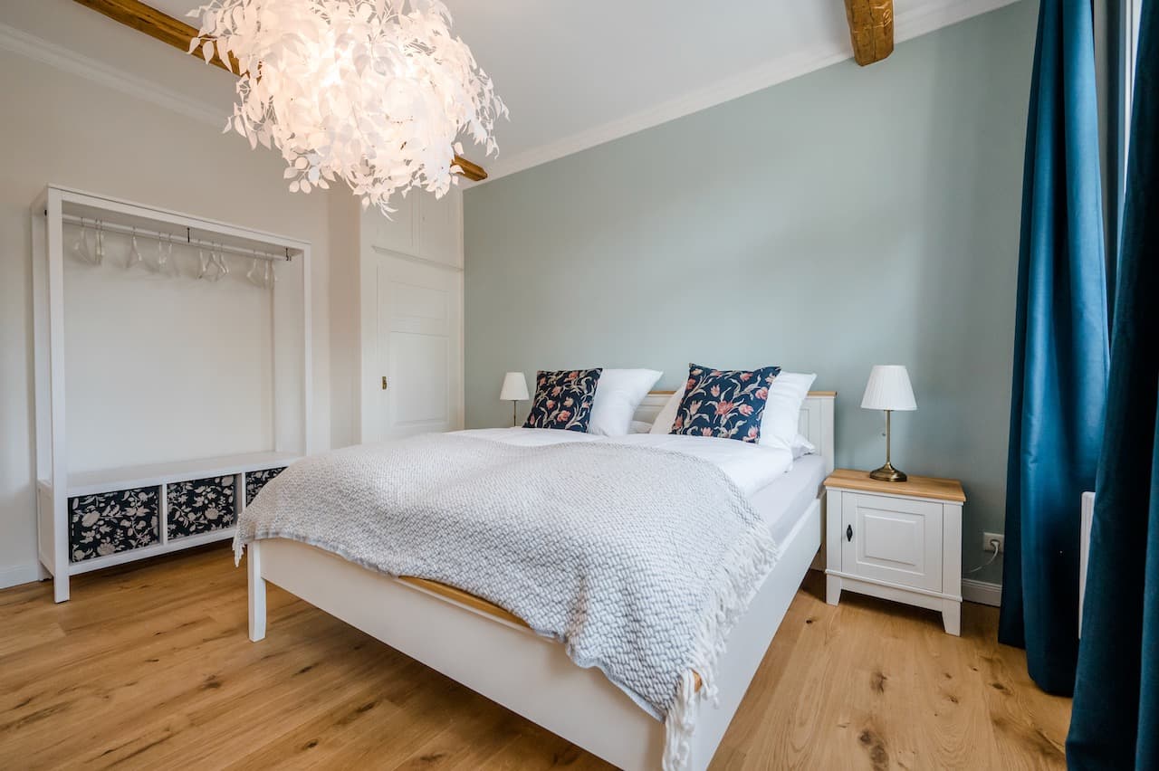 Schlafzimmer im Ferienhaus Waldstraße 7 in Hermannsburg