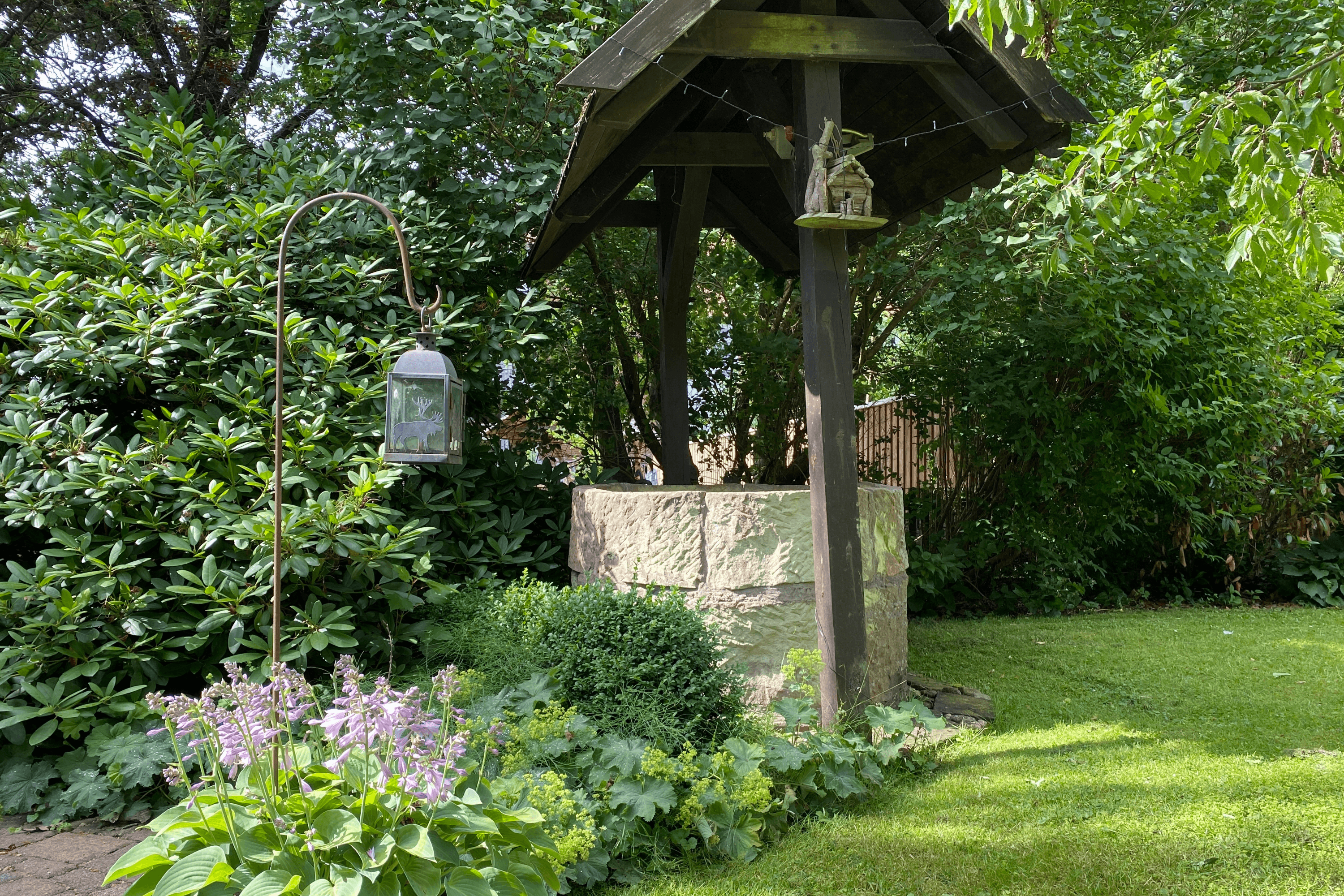 Garten Ferienhaus am Heidesee in Müden Örtze