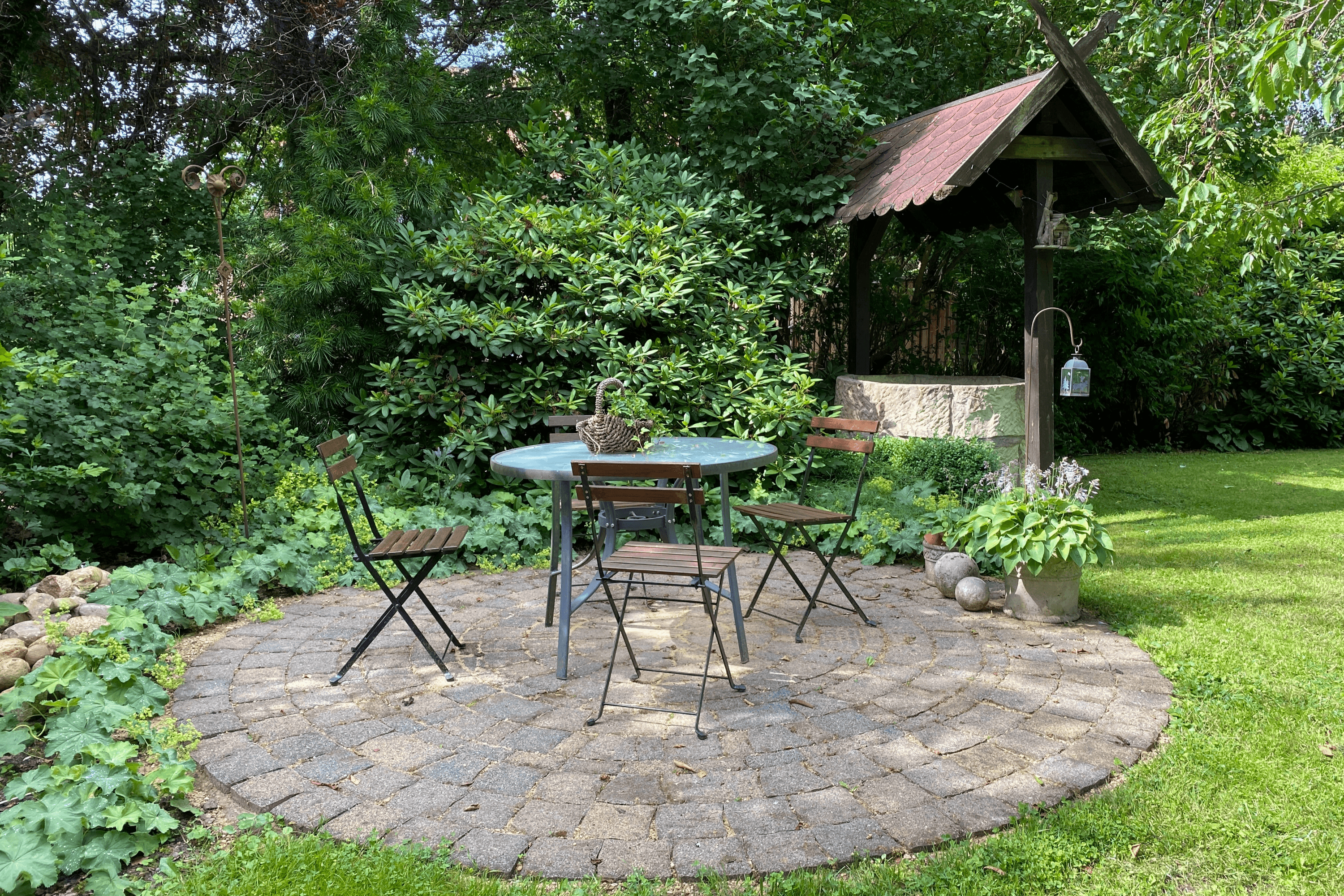 Garten Ferienhaus am Heidesee in Müden Örtze