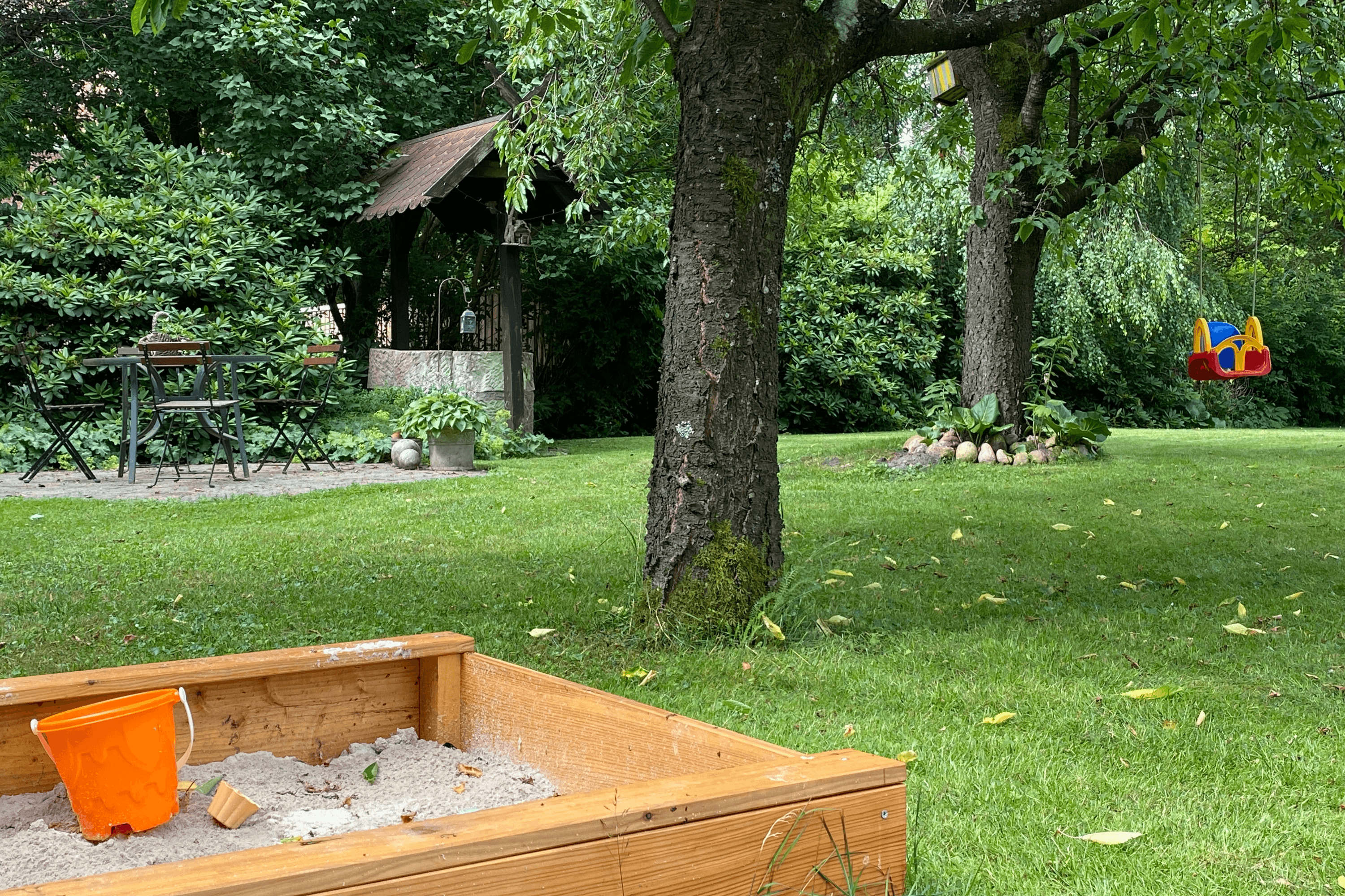 Garten Ferienhaus am Heidesee in Müden Örtze