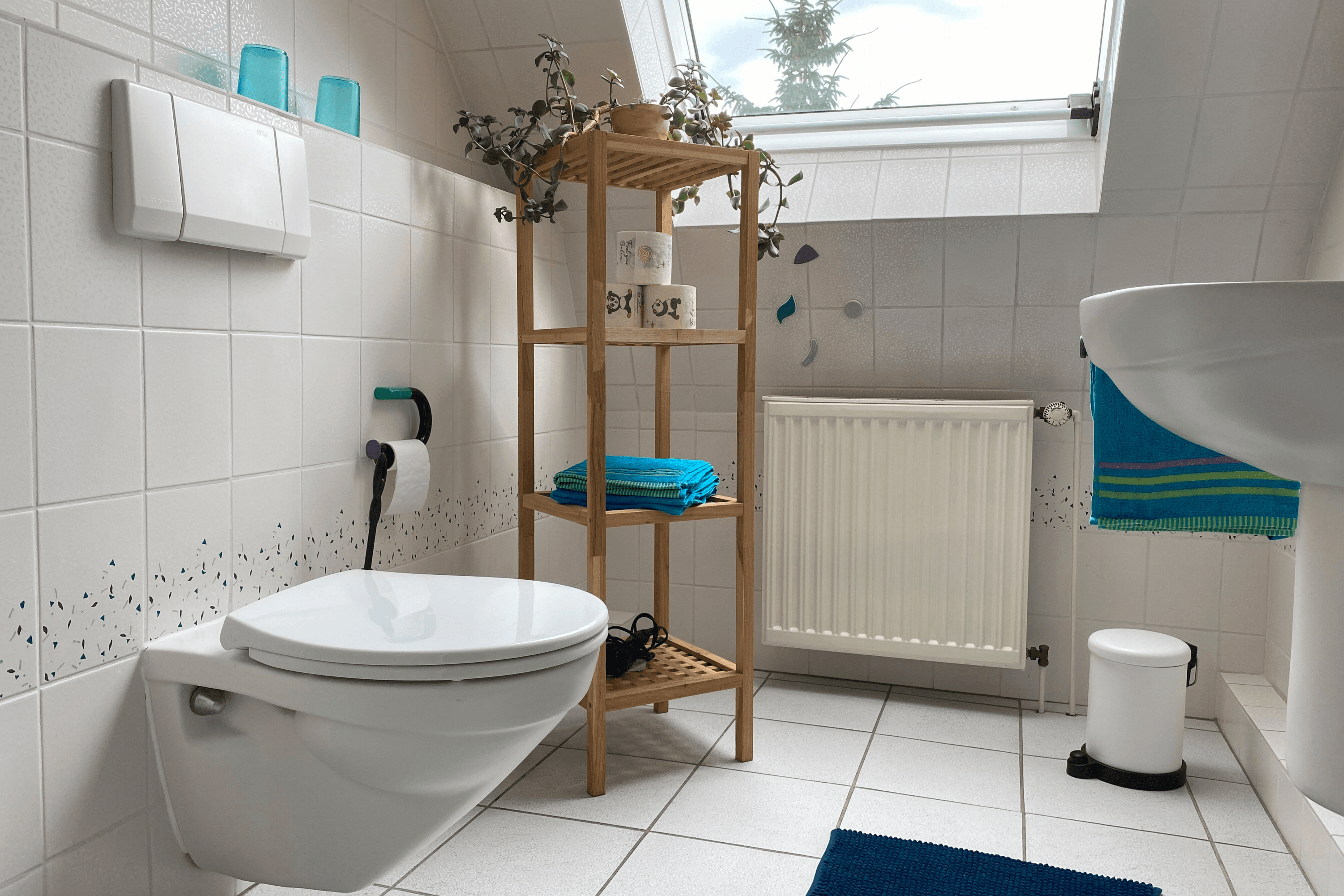 Badezimmer Ferienhaus am Heidesee in Müden Örtze