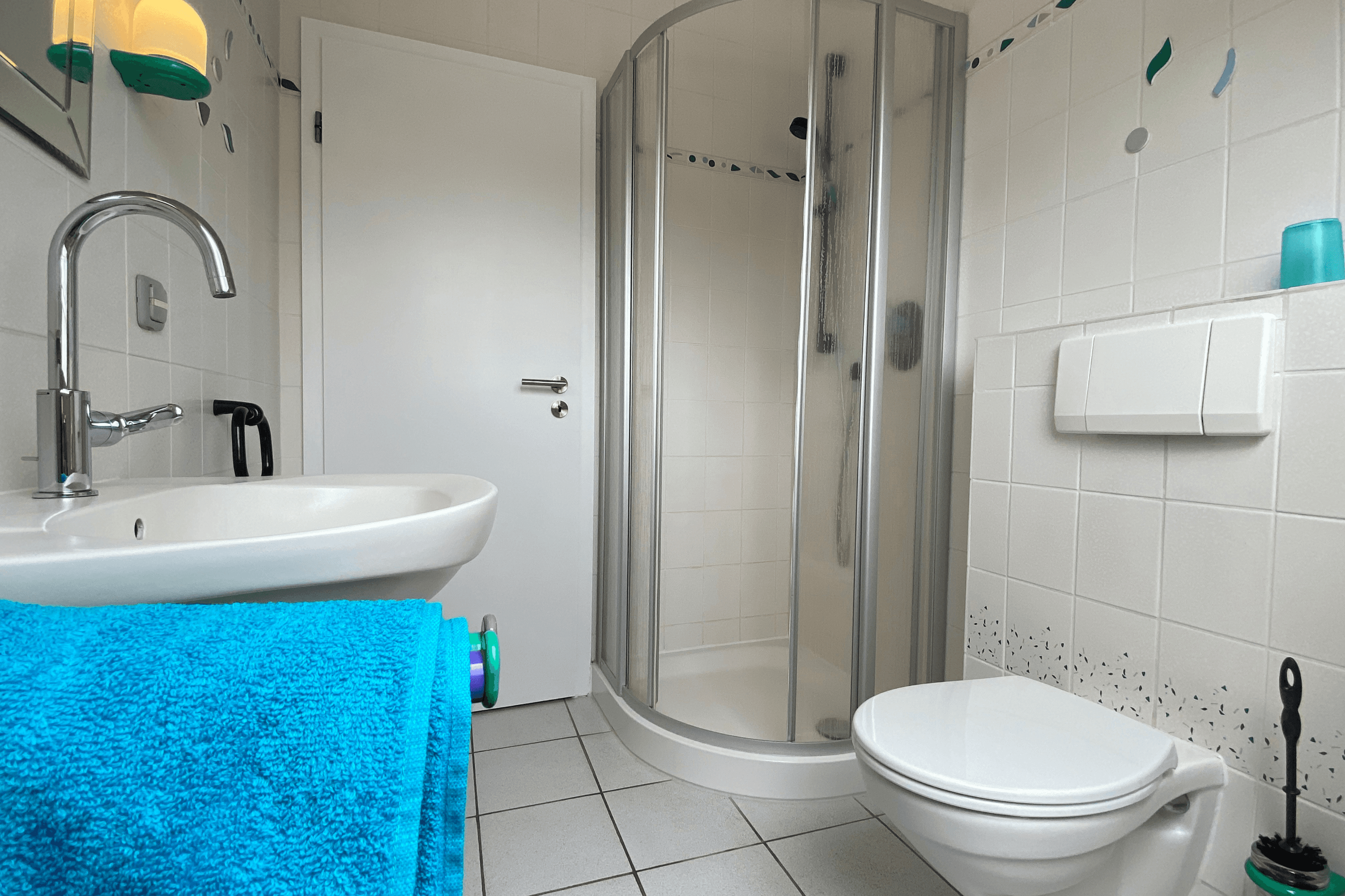 Badezimmer Ferienhaus am Heidesee in Müden Örtze