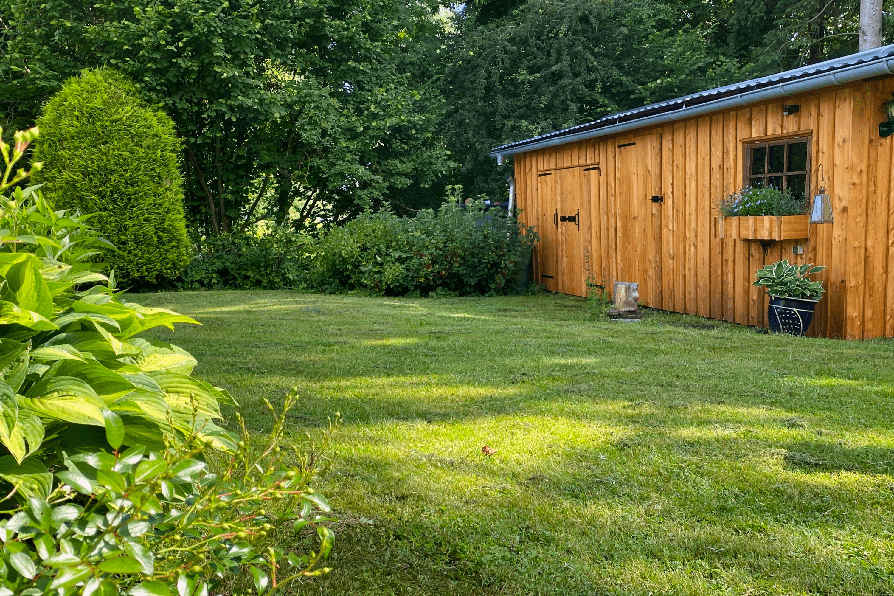 Schuppen an der Ferienwohnung Ferienhaus am Heidesee in Müden Örtze