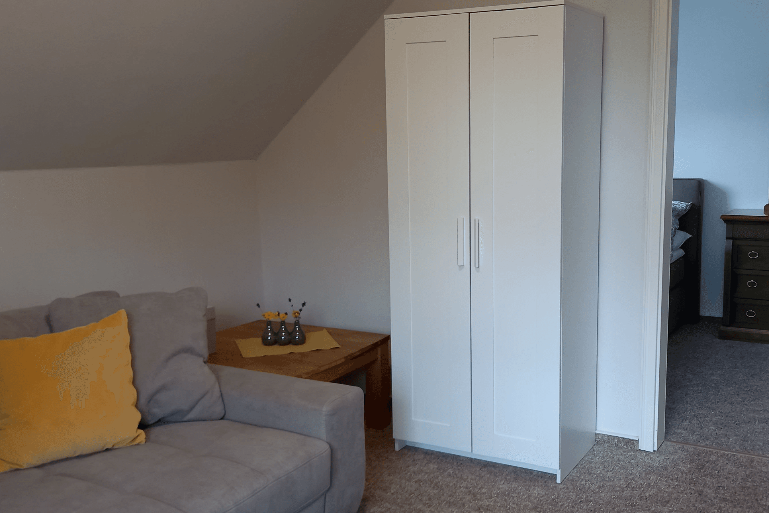 Wohnzimmer in Nolte's Ferienwohnung Bröckel