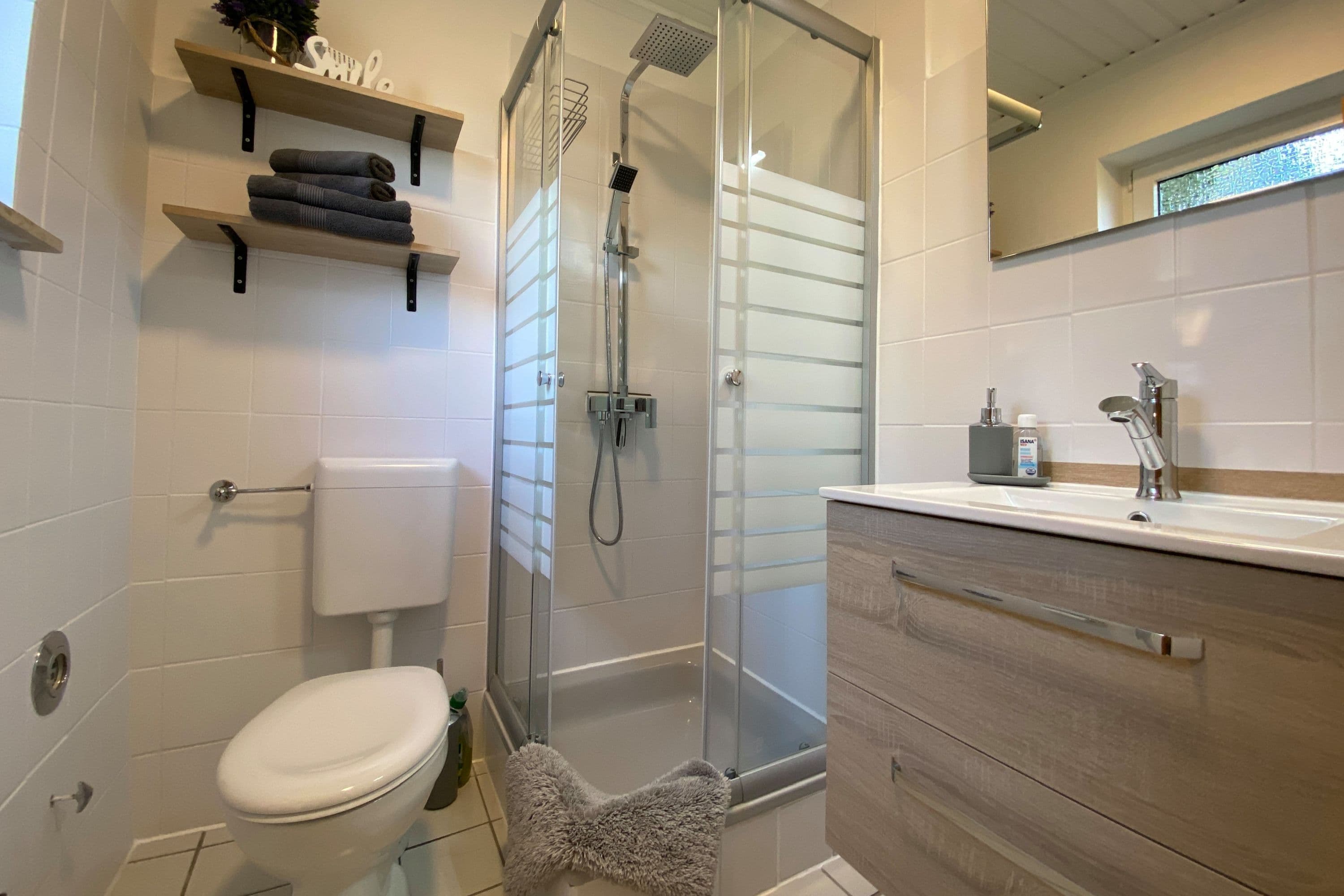 Badezimmer in der Ferienwohnung Weber Müden Örtze