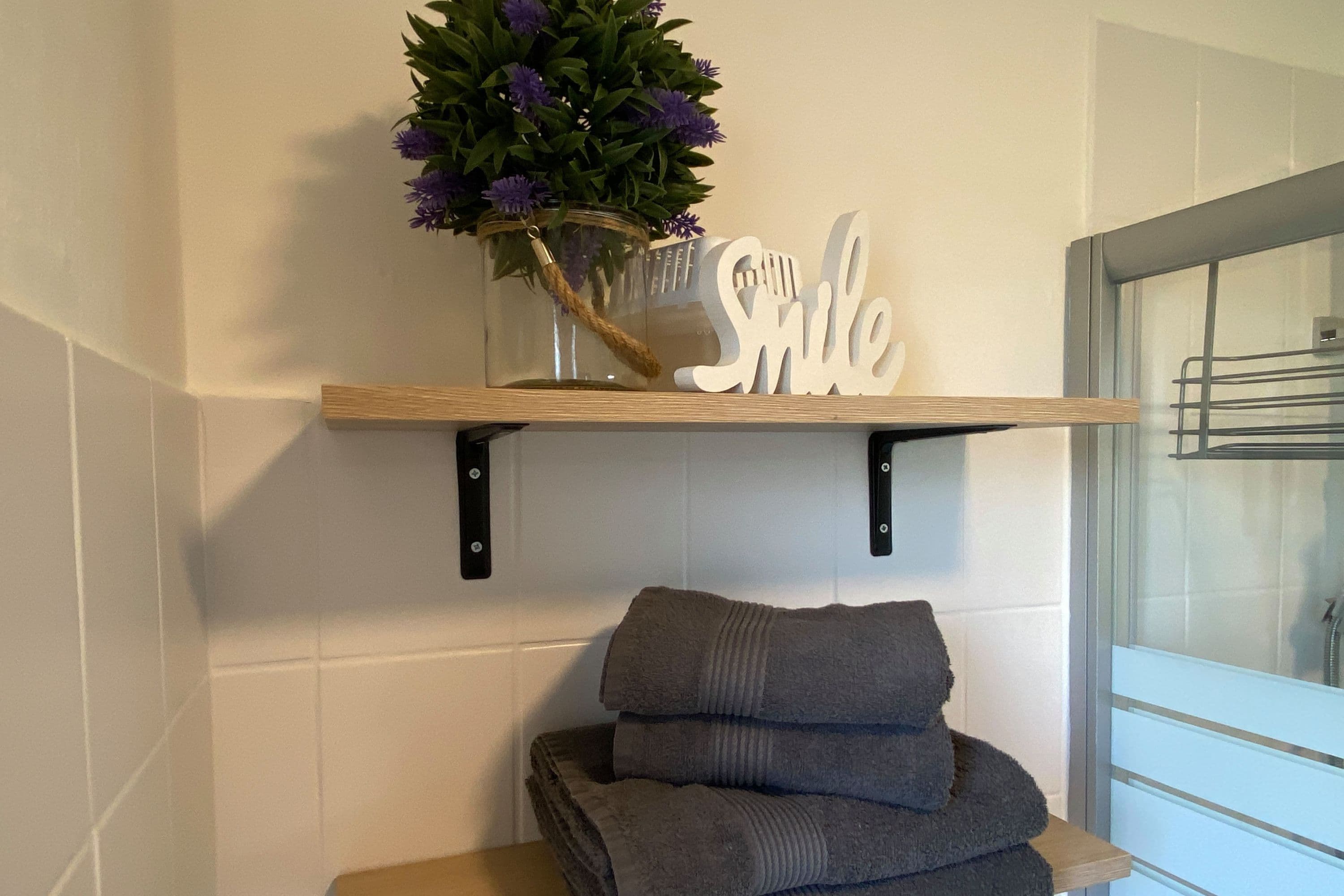 Badezimmer in der Ferienwohnung Weber Müden Örtze