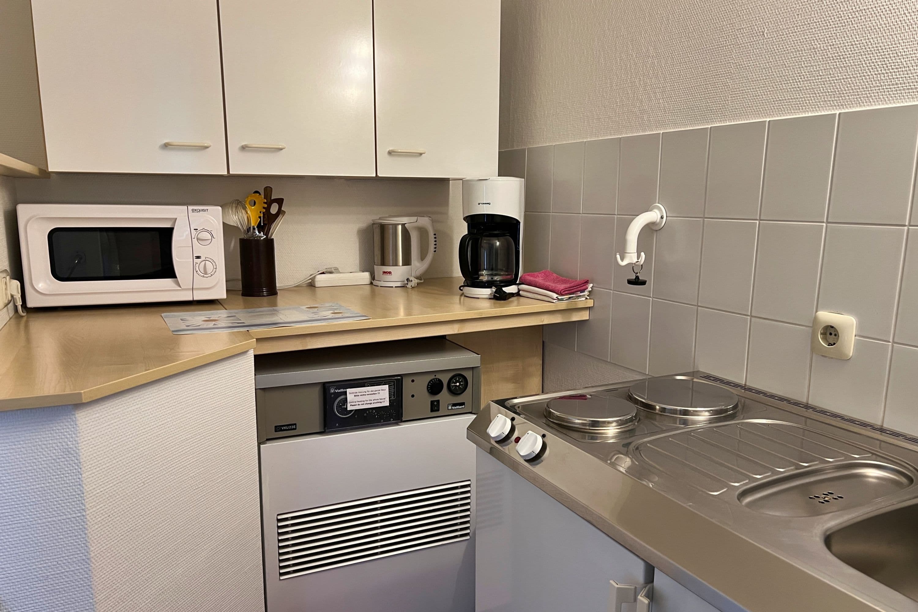 Küche im Appartementhaus Beinke Wienhausen