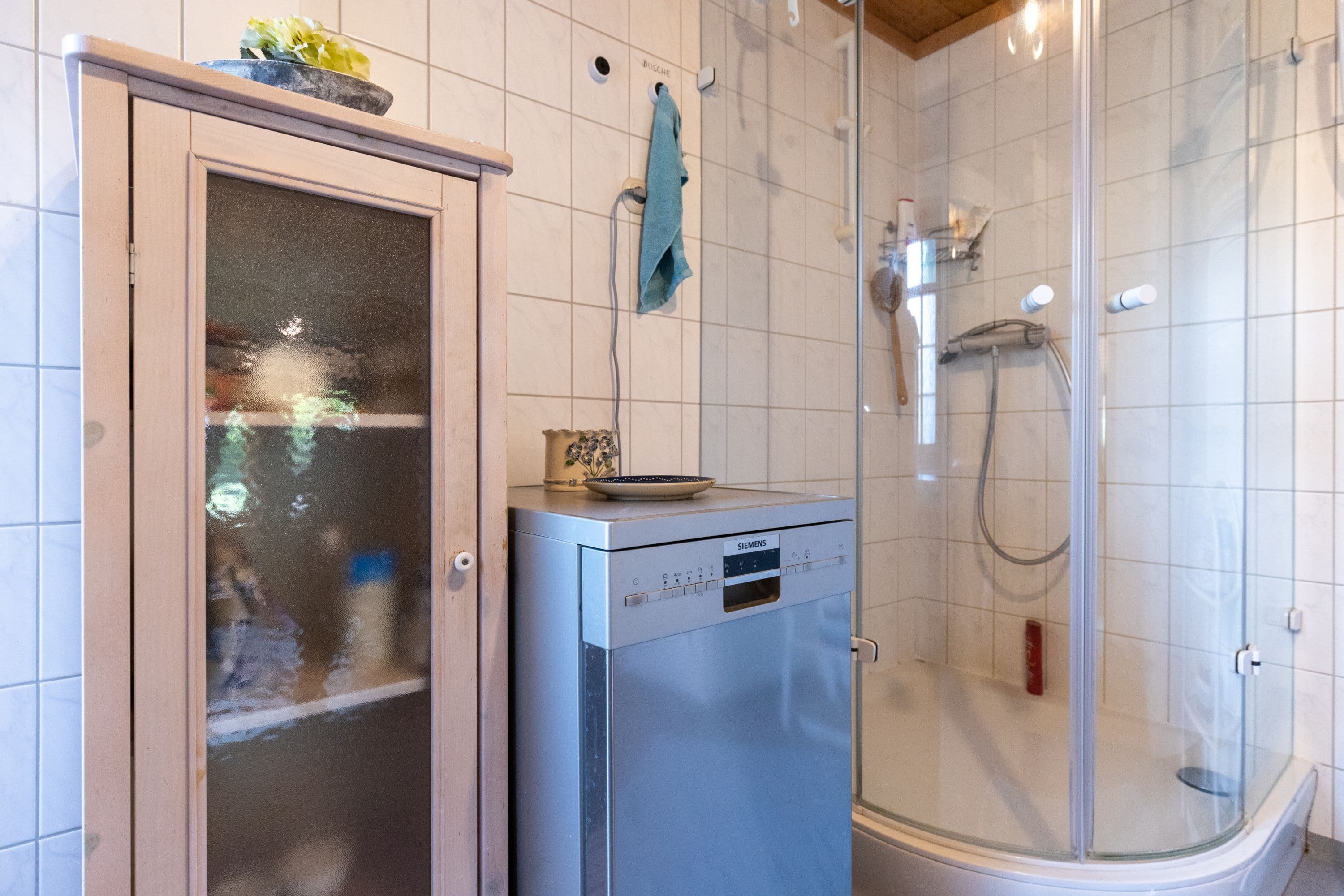 Badezimmer im Ferienhaus Schneider in Wietze