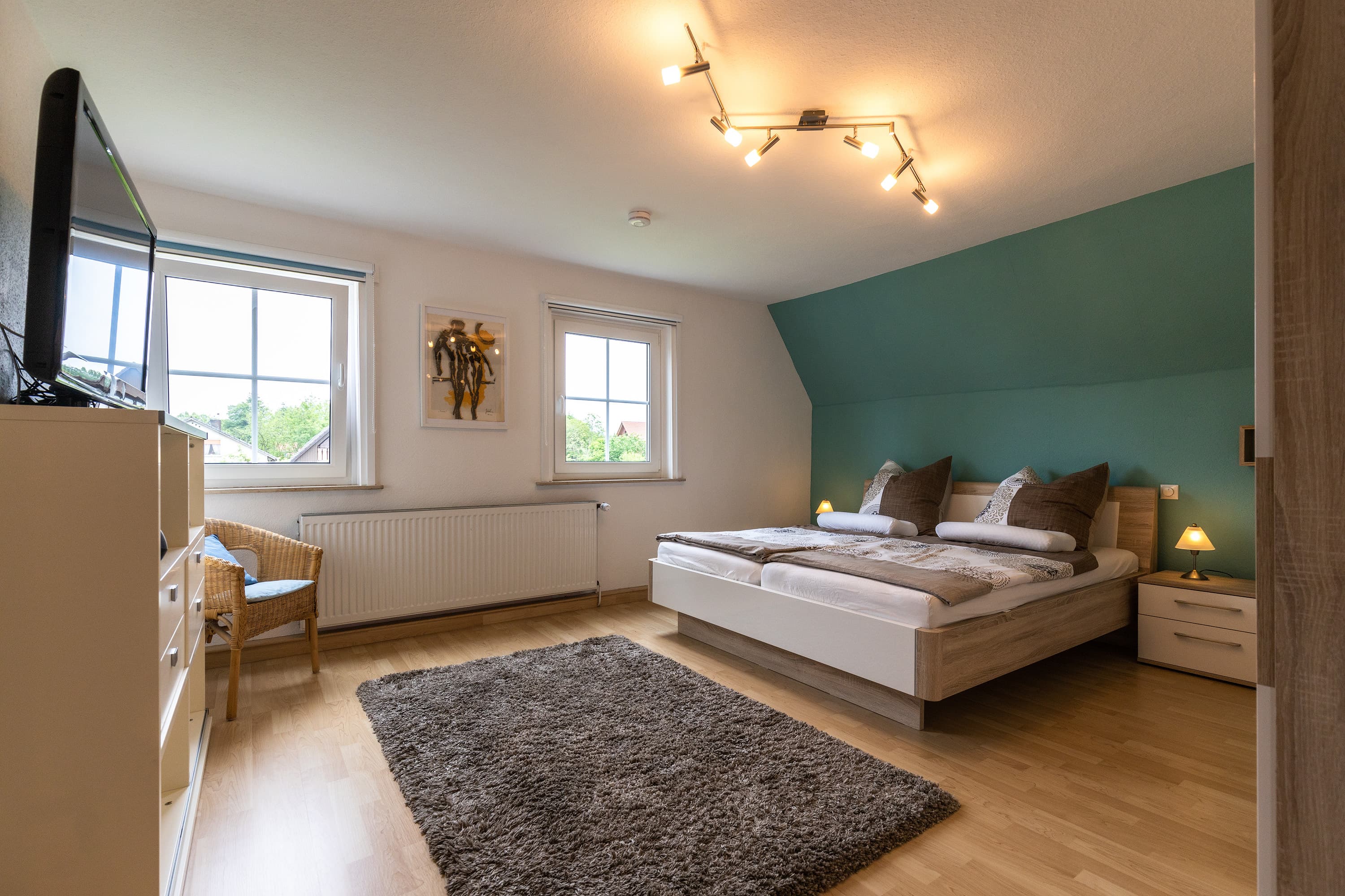 Schlafzimmer im Ferienhaus Eschede