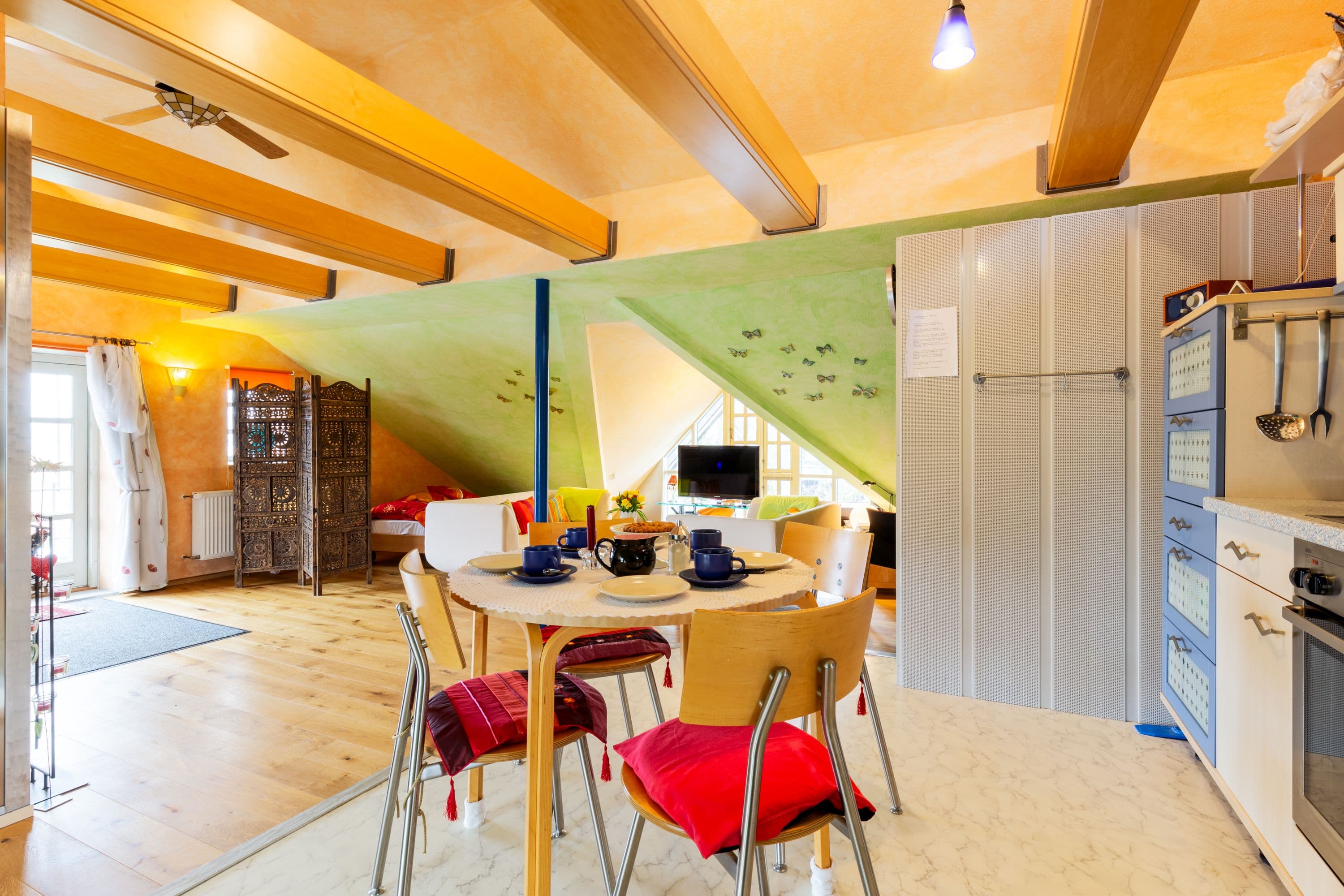 Essbereich in der Ferienwohnung Fischer