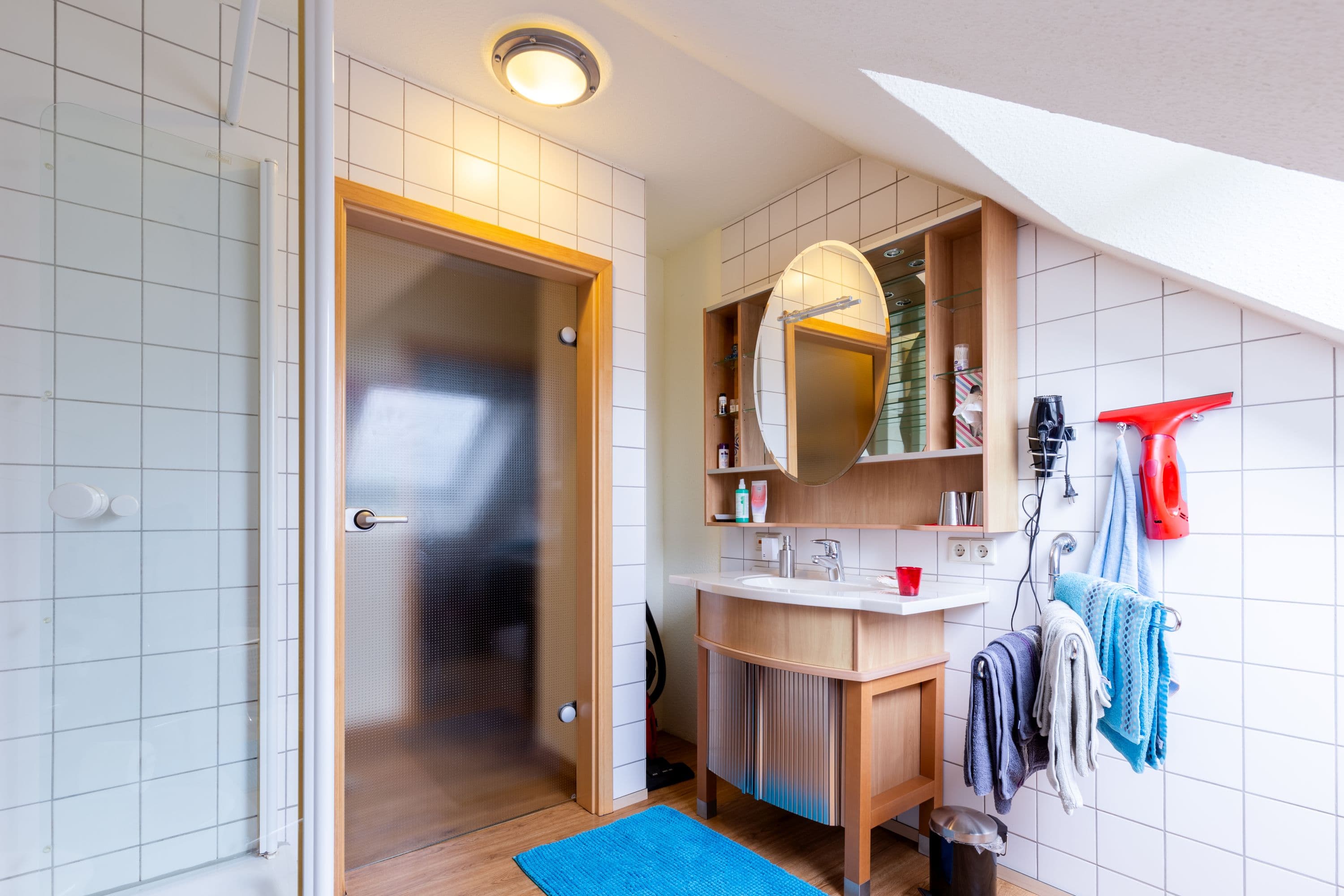 Badezimmer in der Ferienwohnung Fischer