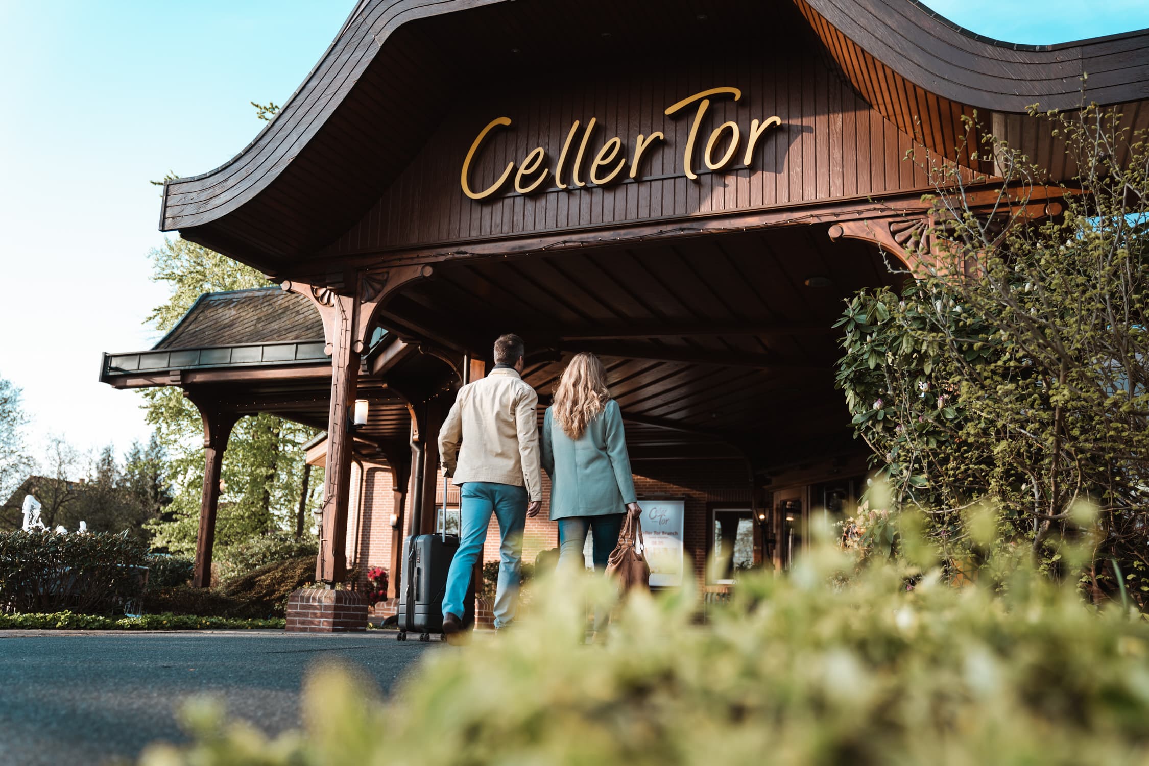 Einfahrt zum Hotel Celler Tor in Celle