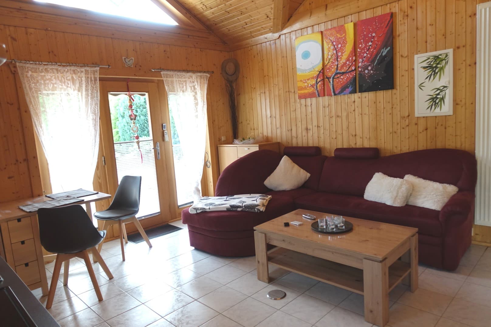 Wohnzimmer im Ferienhaus Burg in Celle