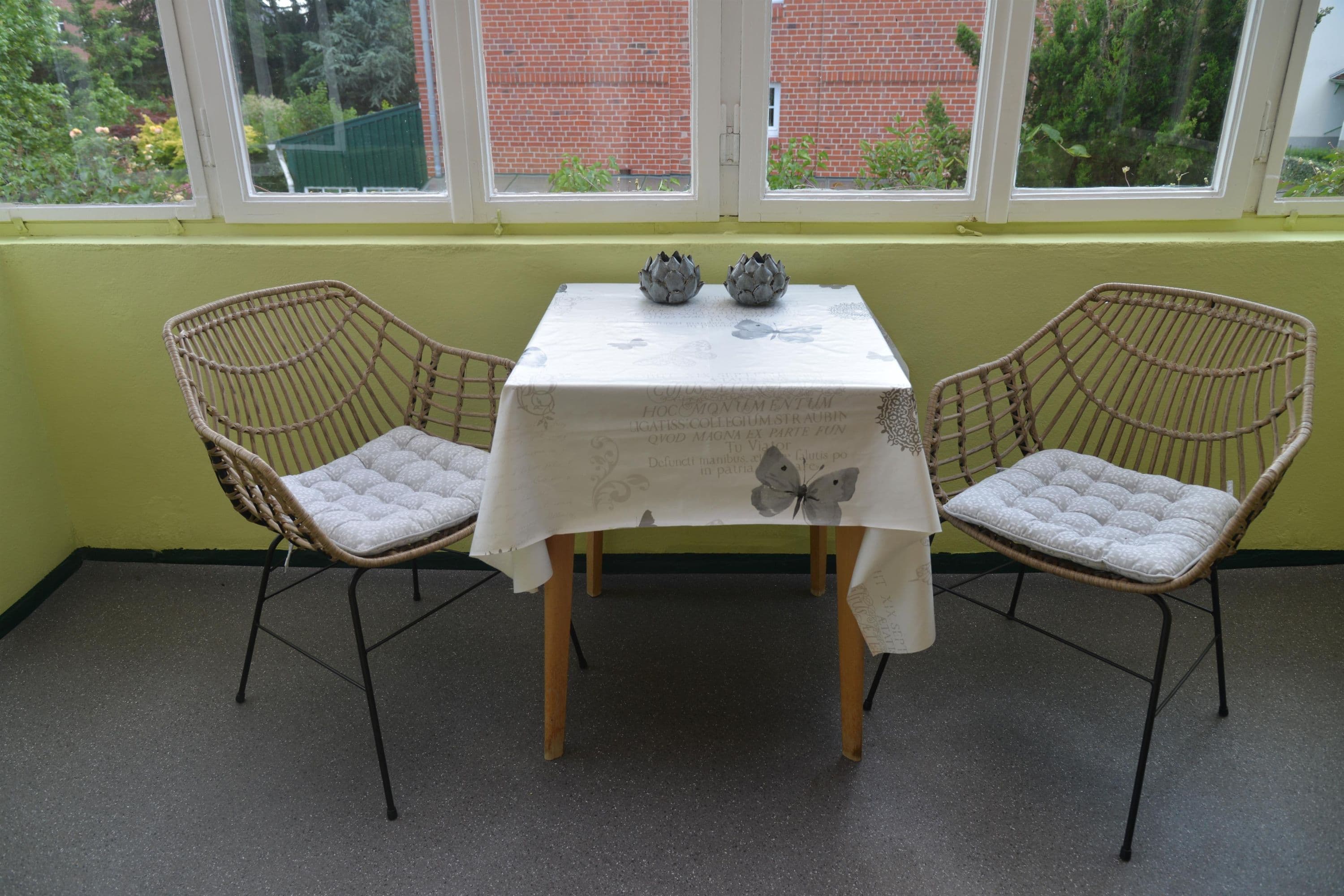 Veranda der Wohnung 2 Appartements am Rosengarten