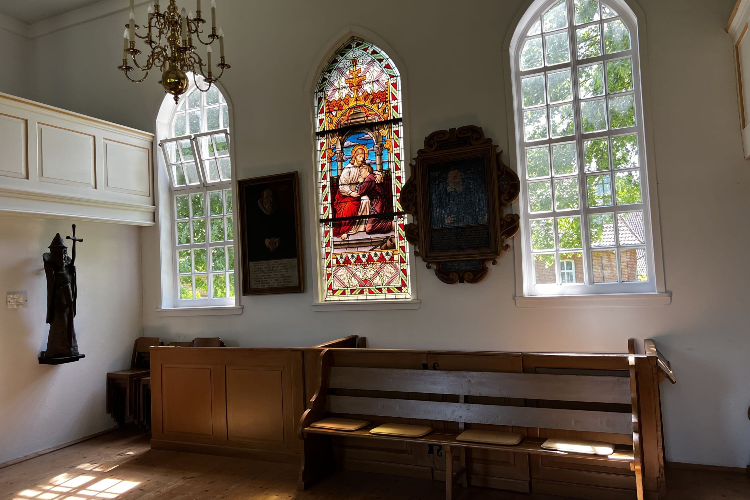 Innenraum der Fabian und Sebastian Kirche in Sülze