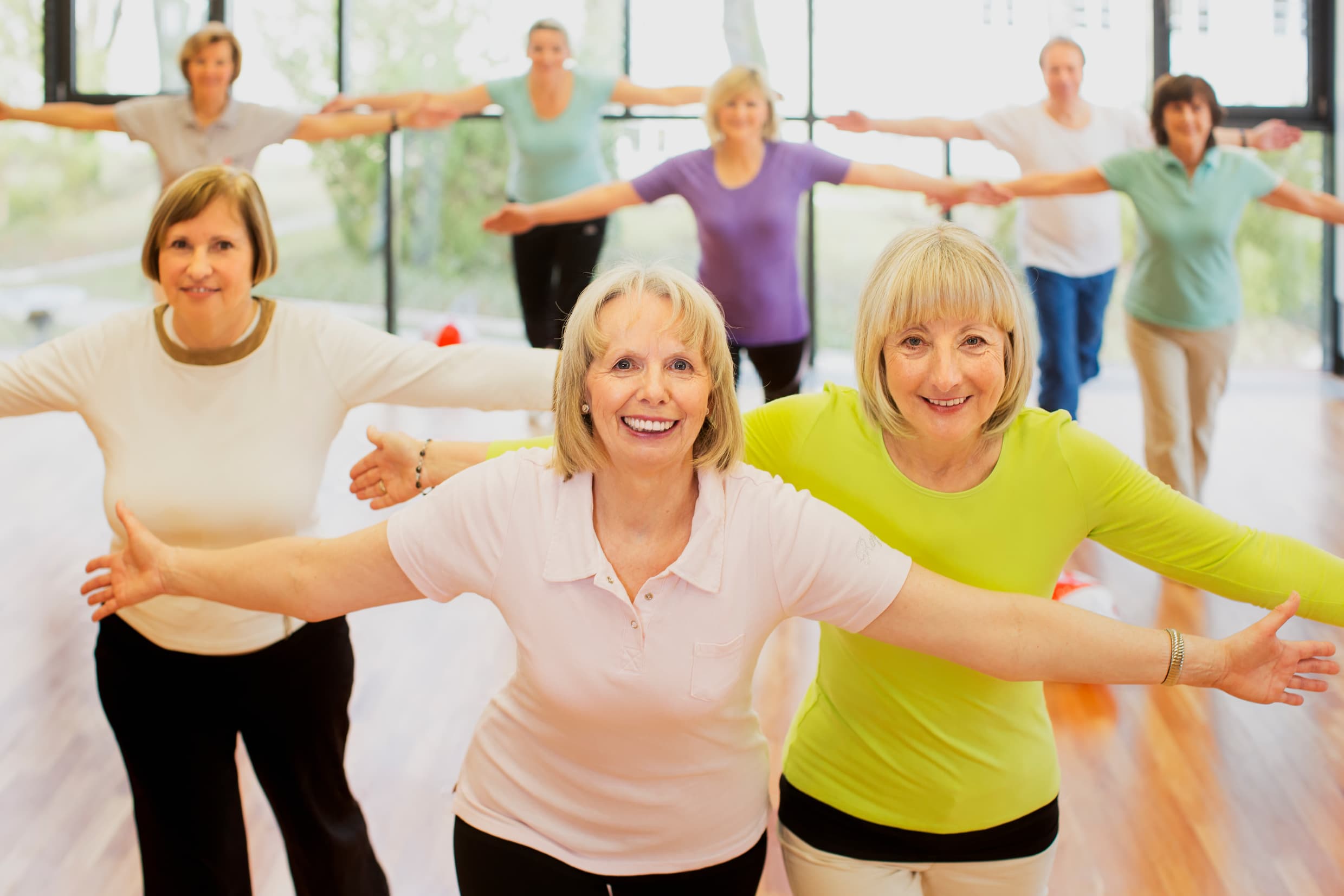 Frauen bei der Gymnastik