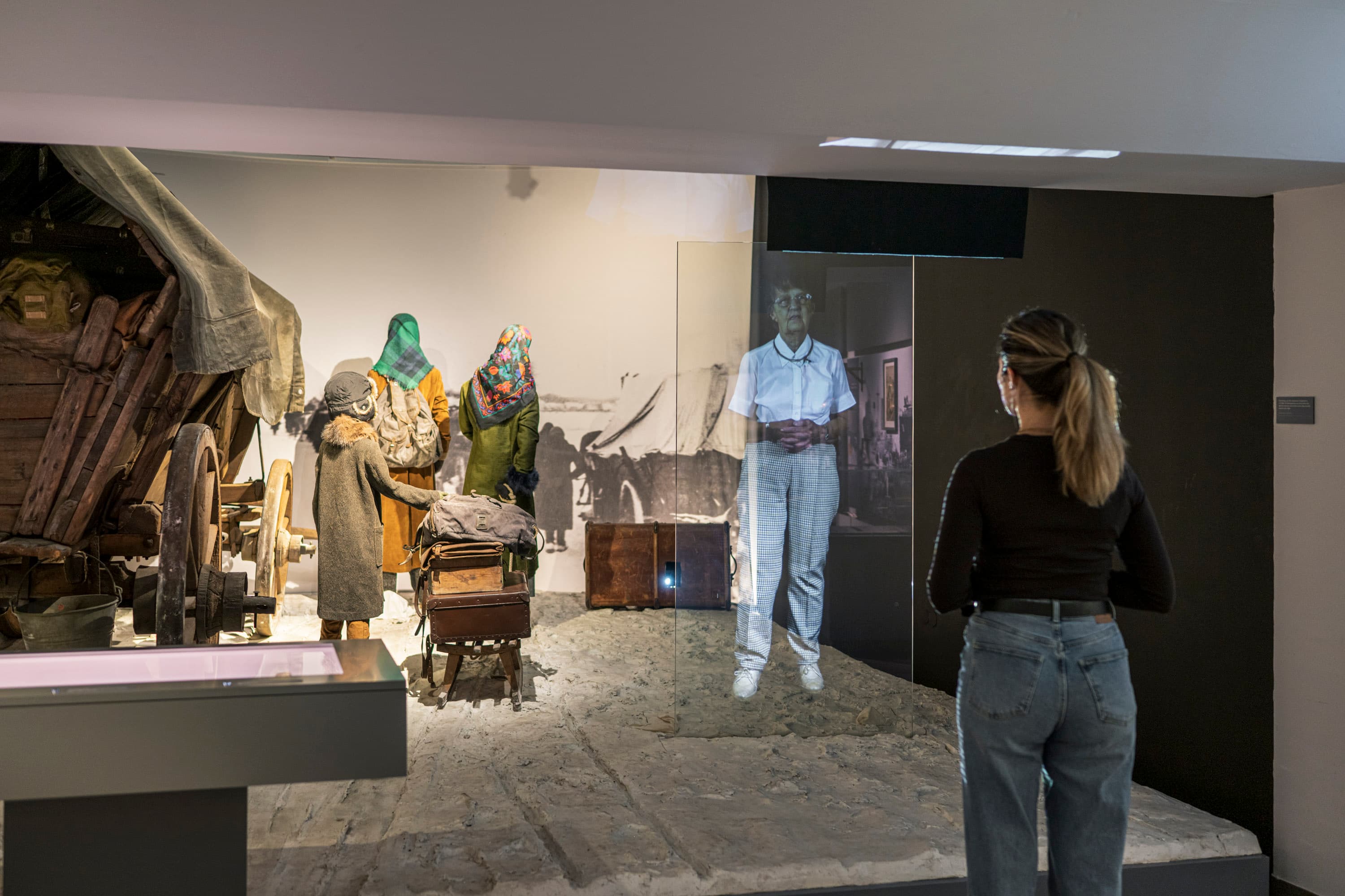 interaktive Ausstellung zum Thema Flucht aus Ostpreußen