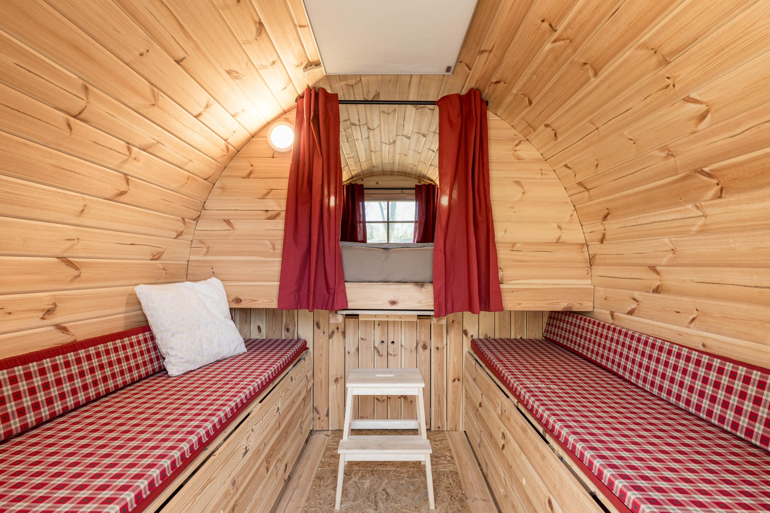 Uhlenköper Camp Innenansicht Schlummertonne