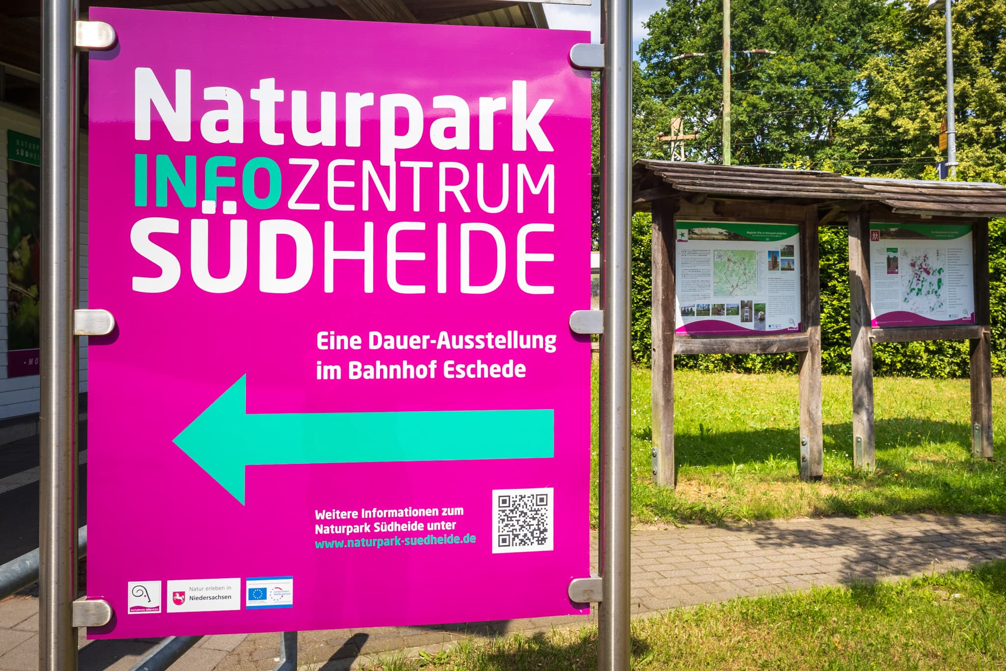 Eschede Naturpark Infozentrum Südheide Schild