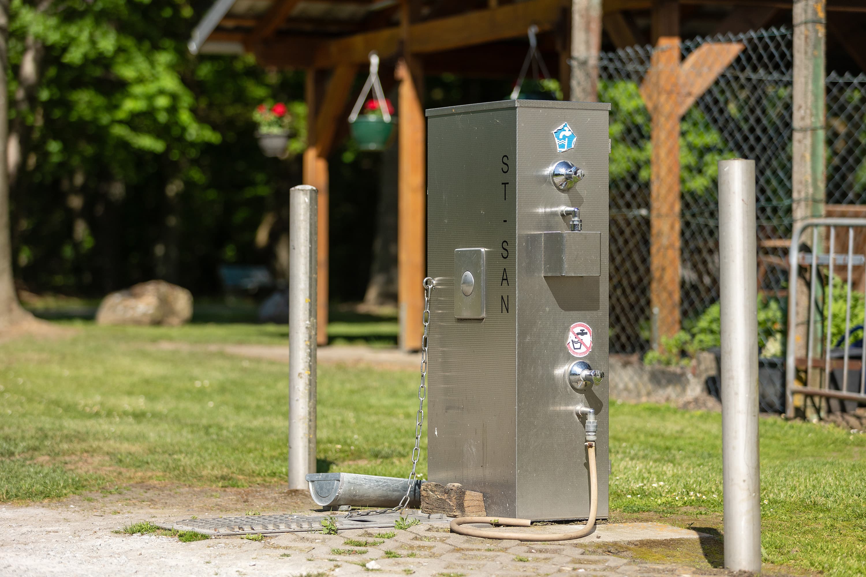 Servicestation für Wohnmobile auf dem Stellplatz Zum Becklinger Holz