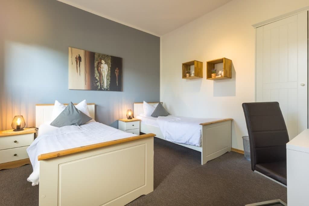Ferienwohnung Constabel Schlafzimmer unten in Wieckenberg