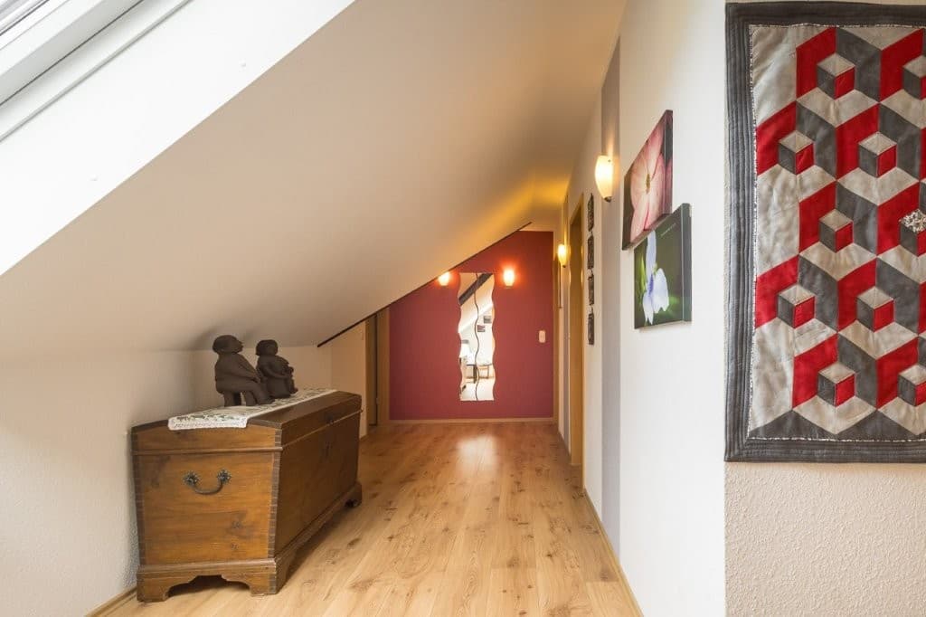 Ferienwohnung Constabel Treppenhaus oben in Wieckenberg